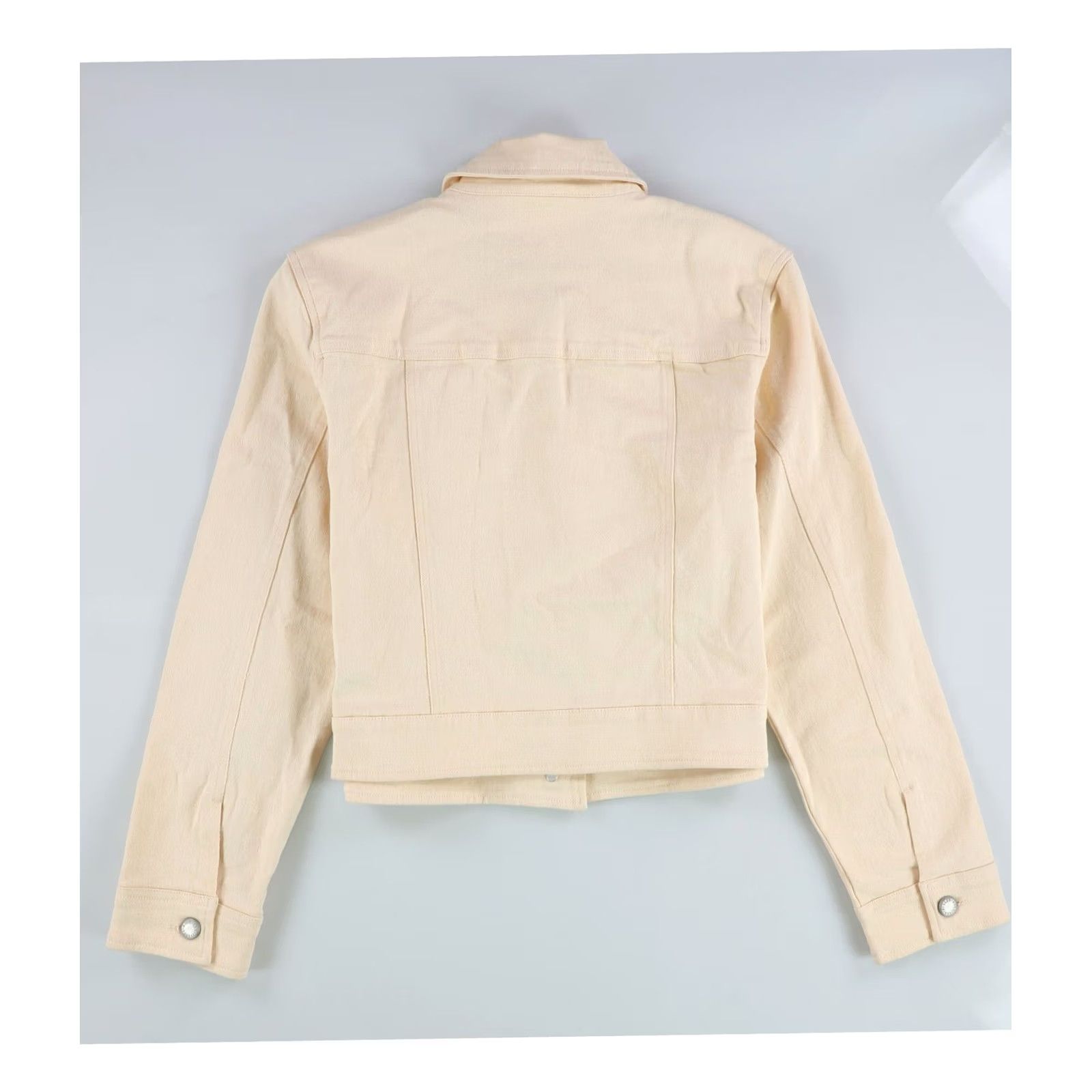 AVEC LES FILLES Avec Les Filles Womens Trucker Cropped Jacket ltbeige 2 Size XS / US 0-2 / IT 36-38 - 2 Thumbnail