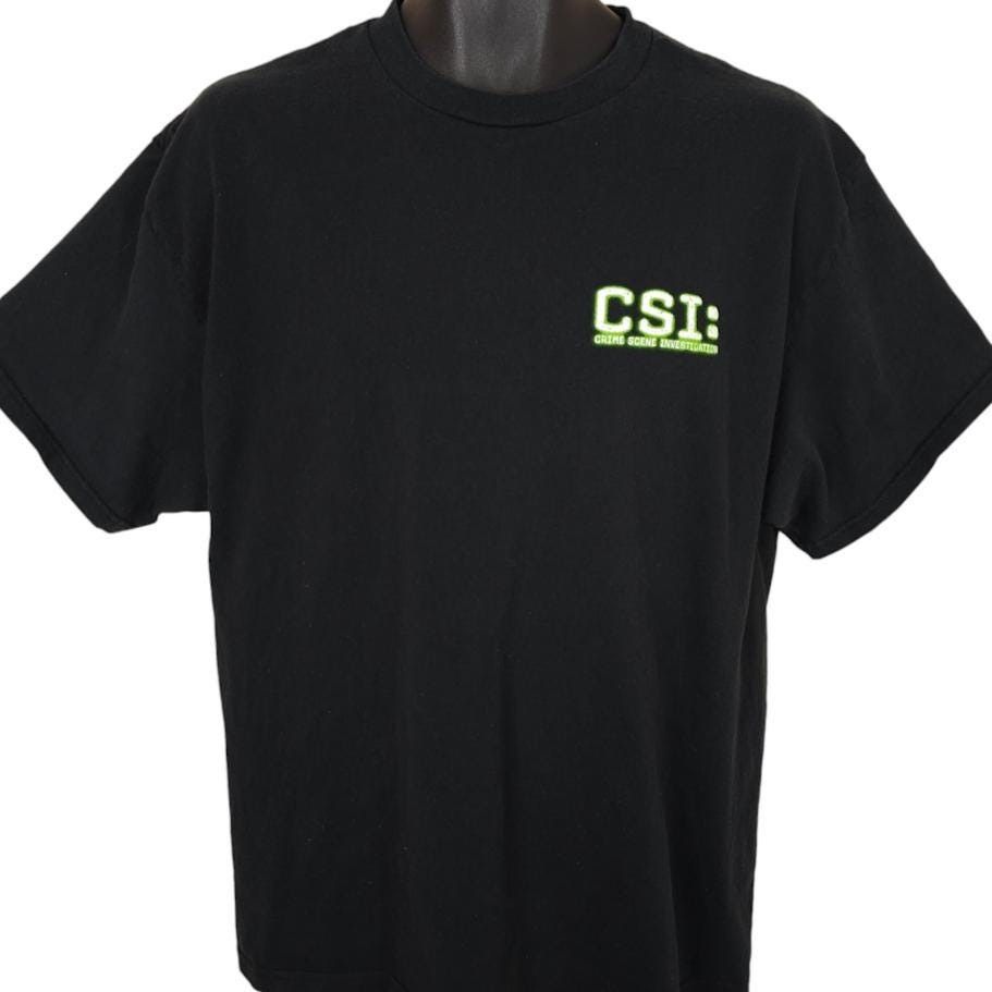 Vintage Vintage CSI T Shirt Mens Size Large Black Y2K 2001 Crime Size US L / EU 52-54 / 3 - 2 Thumbnail