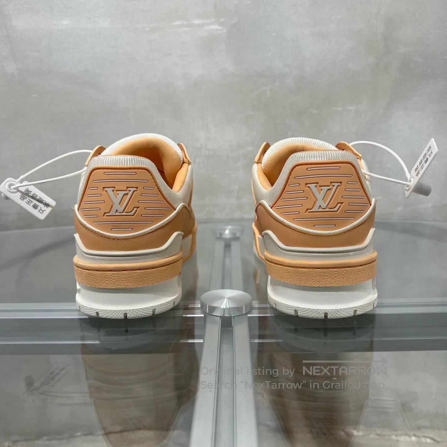 Louis Vuitton Louis Vuitton Trainer White Orange shoes Size US 5.5 / IT 35.5 - 6 Thumbnail