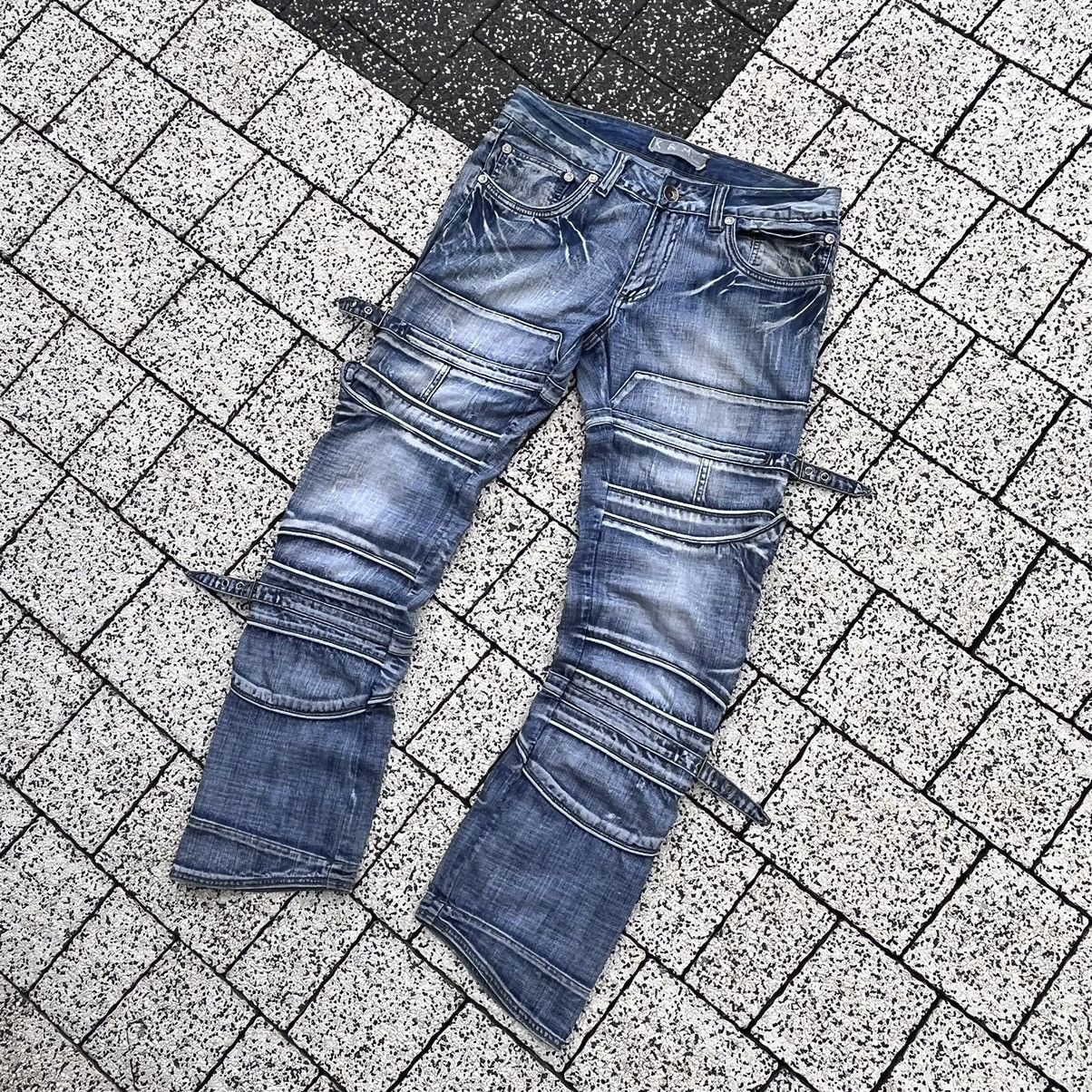Japanese Brand × Vintage Bandage Vintage Japan Style Avant Garde Pants Jeans Opium Size US 32 / EU 48 - 4 Thumbnail