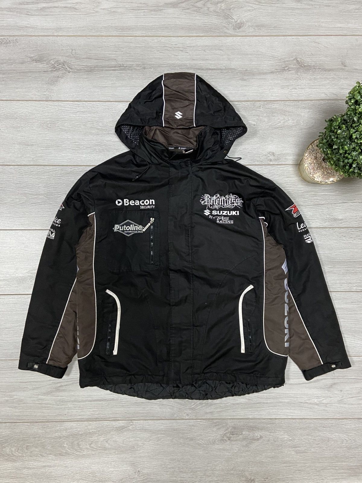 Other Suzuki relentless vintage jacket hooded windbreaker zip Size US XL / EU 56 / 4 - 2 Thumbnail