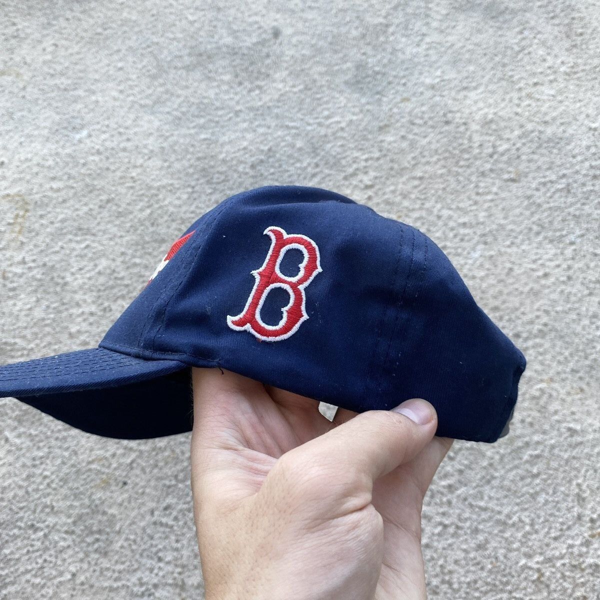 Budweiser Vintage 90s Budweiser Boston Baseball Logo Cap Hat NFL Size ONE SIZE - 3 Thumbnail