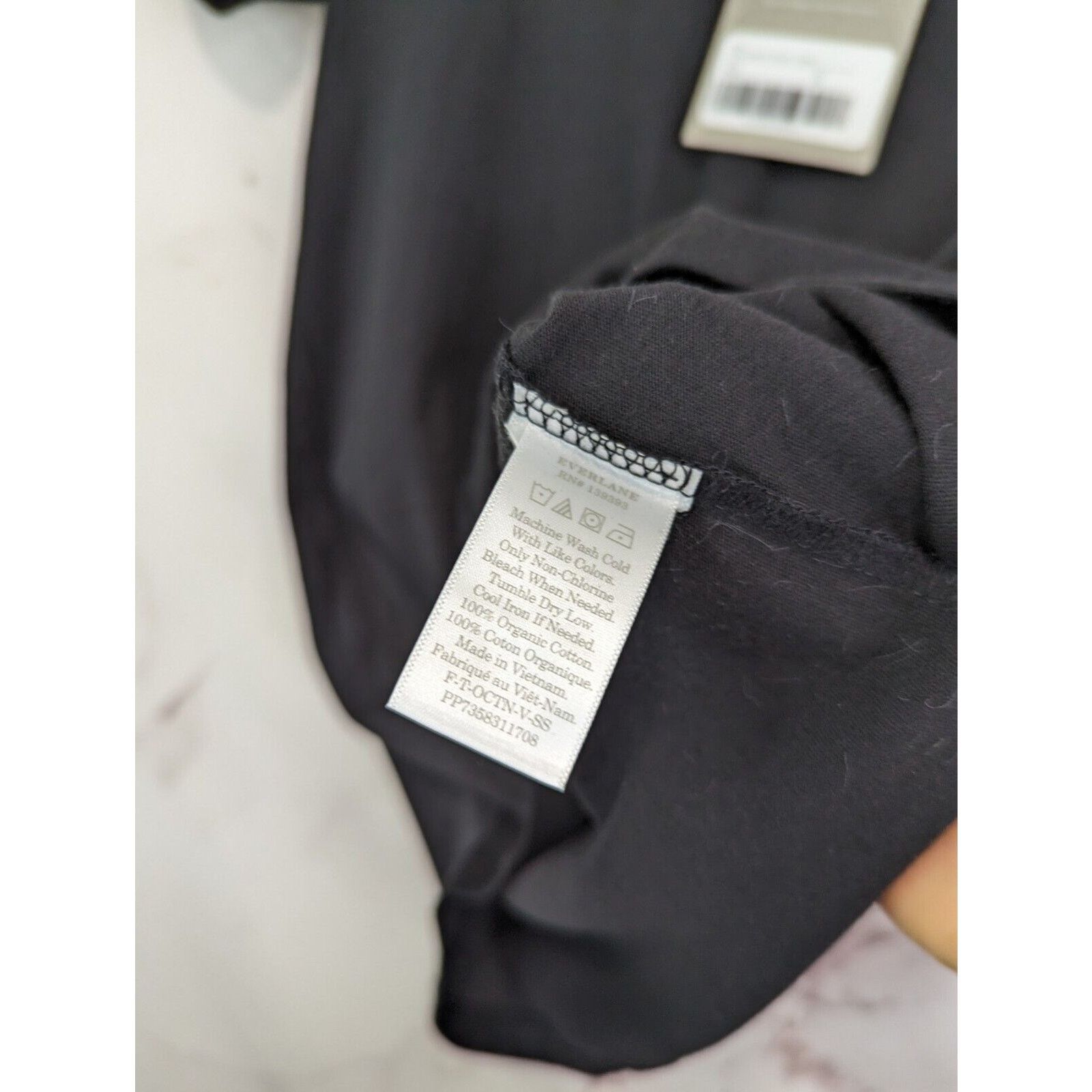 Everlane Everlane T Shirt Women XS Black V Neck Short Sleeve Organic Size XS / US 0-2 / IT 36-38 - 9 Thumbnail