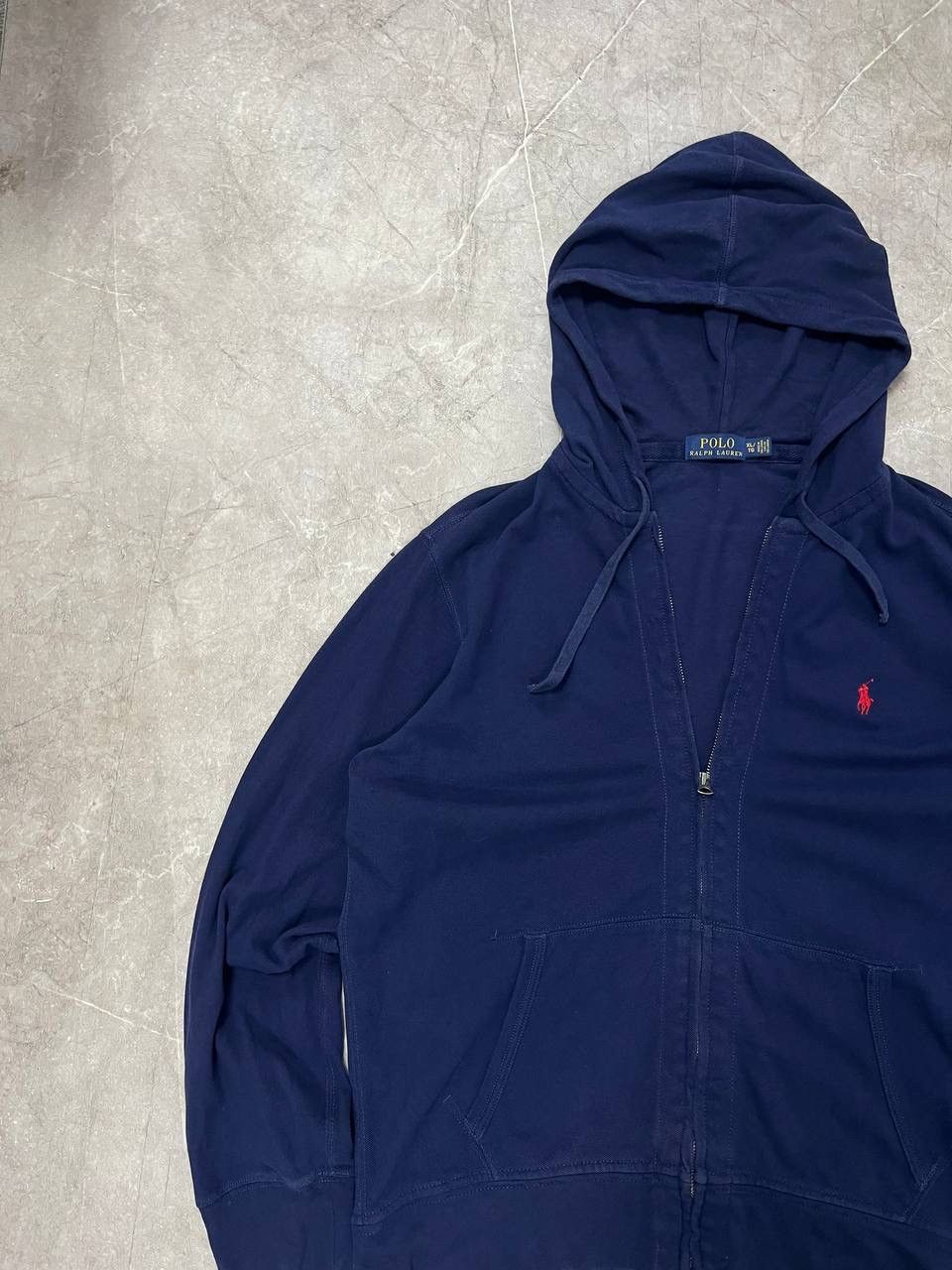 Polo Ralph Lauren Polo Ralph Lauren Zip Up Hoodie Pony Sweatshirt Navy Blue XL Size US XL / EU 56 / 4 - 9 Thumbnail