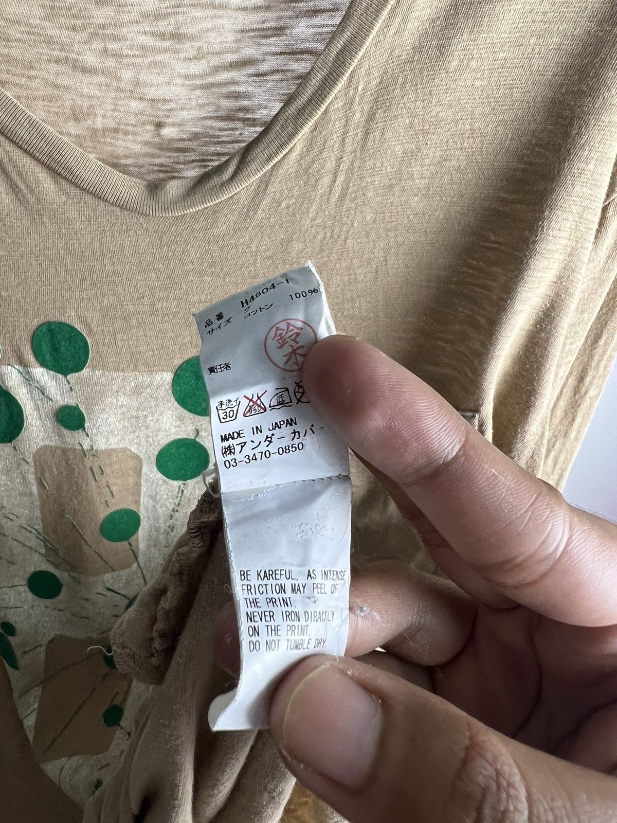 Undercover Undecoverism "81 Splatter" L/Sleeve Pocket Tshirt Size US M / EU 48-50 / 2 - 6 Thumbnail