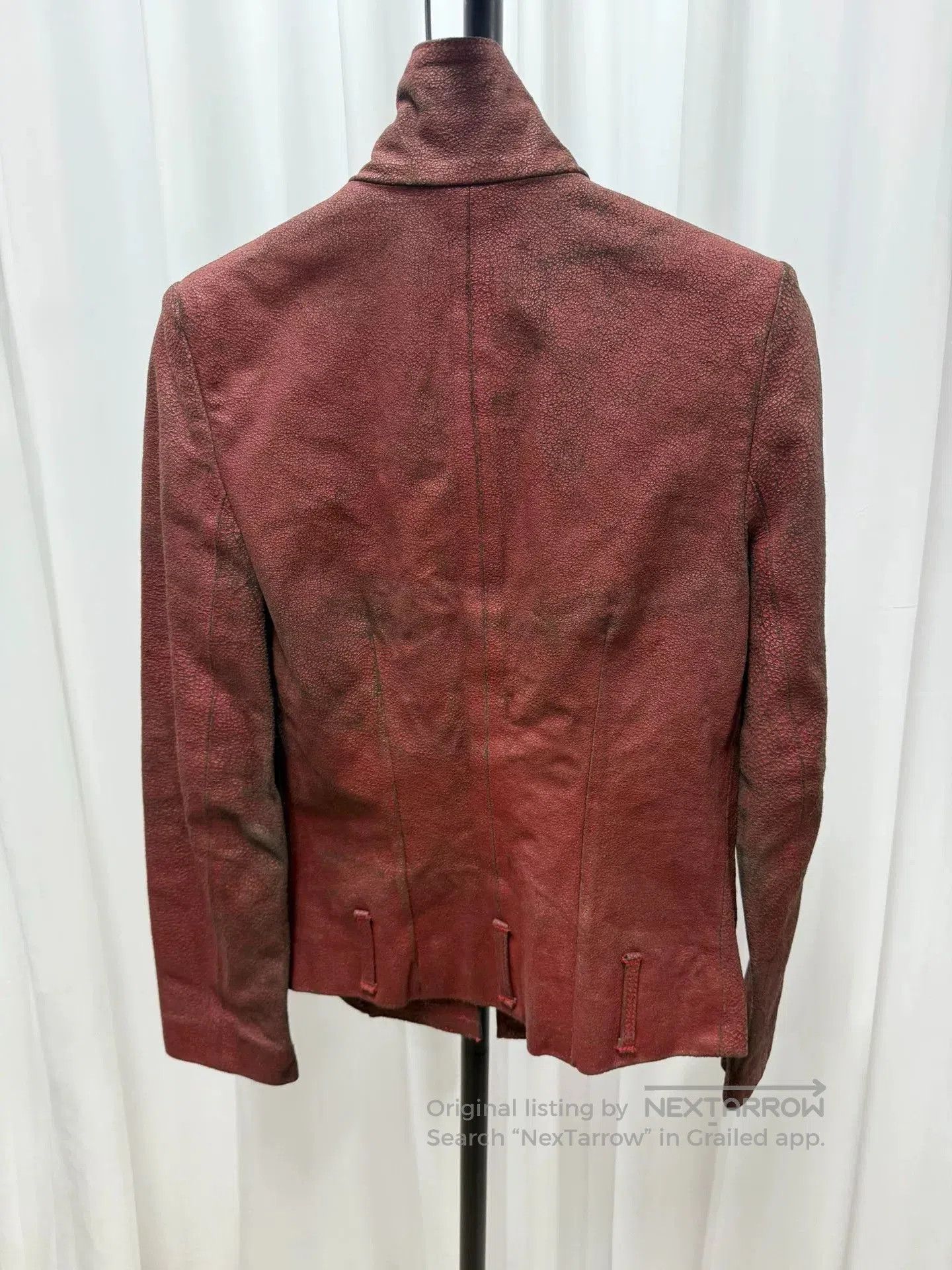 Ann Demeulemeester ann demeulemeester leather jacket with collar. Size US S / EU 44-46 / 1 - 6 Thumbnail