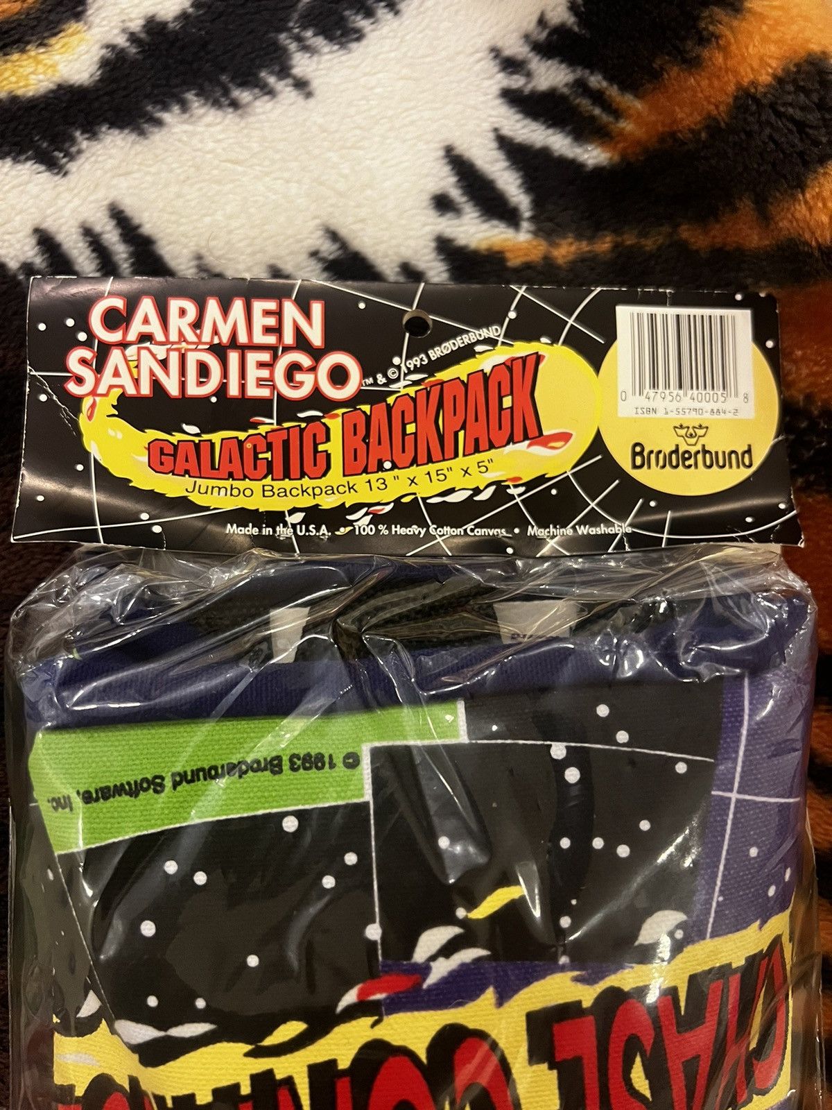 Vintage 1993 New In Package Carmen SanDiego Galactic Backpack Size ONE SIZE - 4 Thumbnail