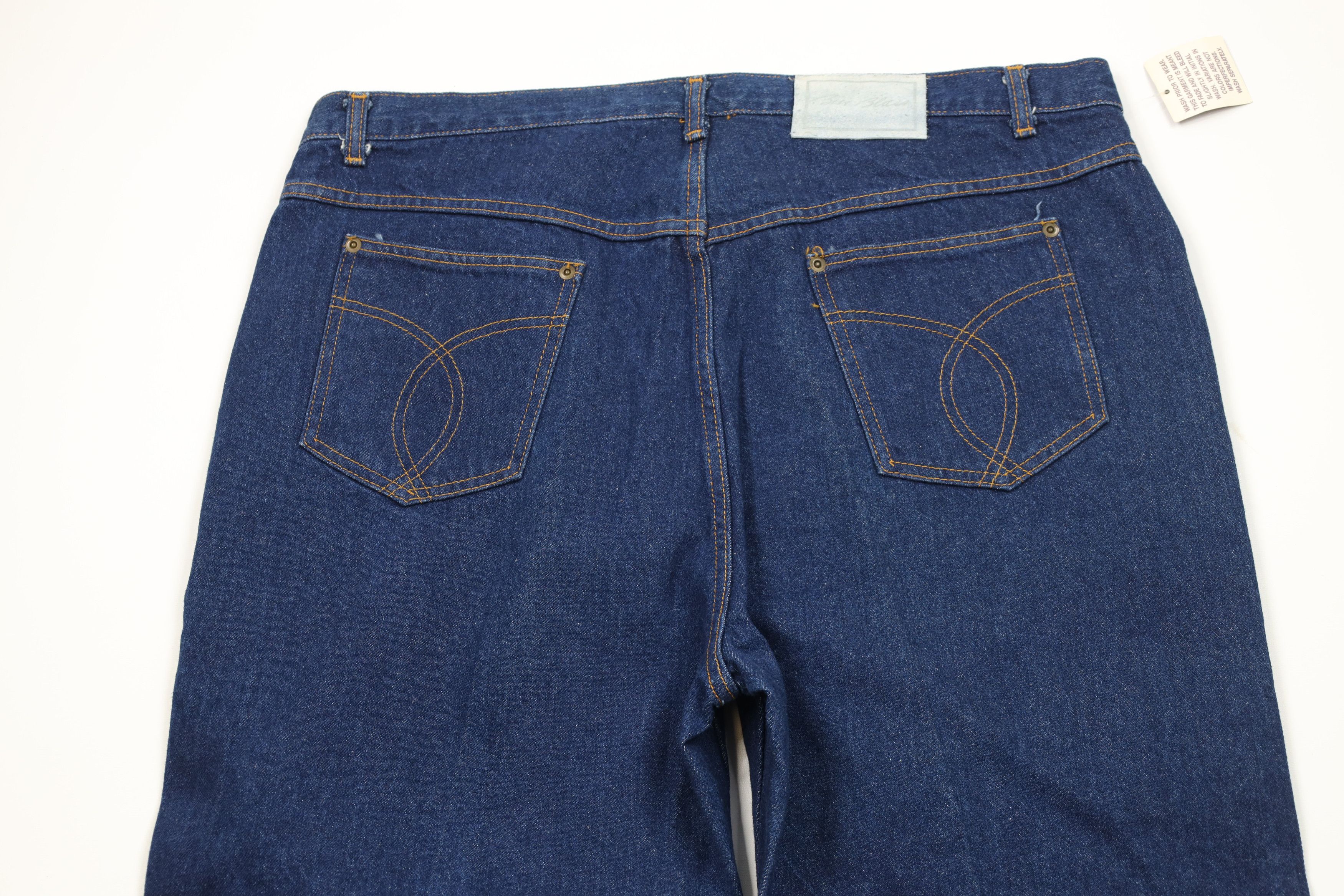 Vintage Deadstock Vintage 90s Streetwear Fit Denim Jeans Blue USA Size US 42 / EU 58 - 10 Thumbnail