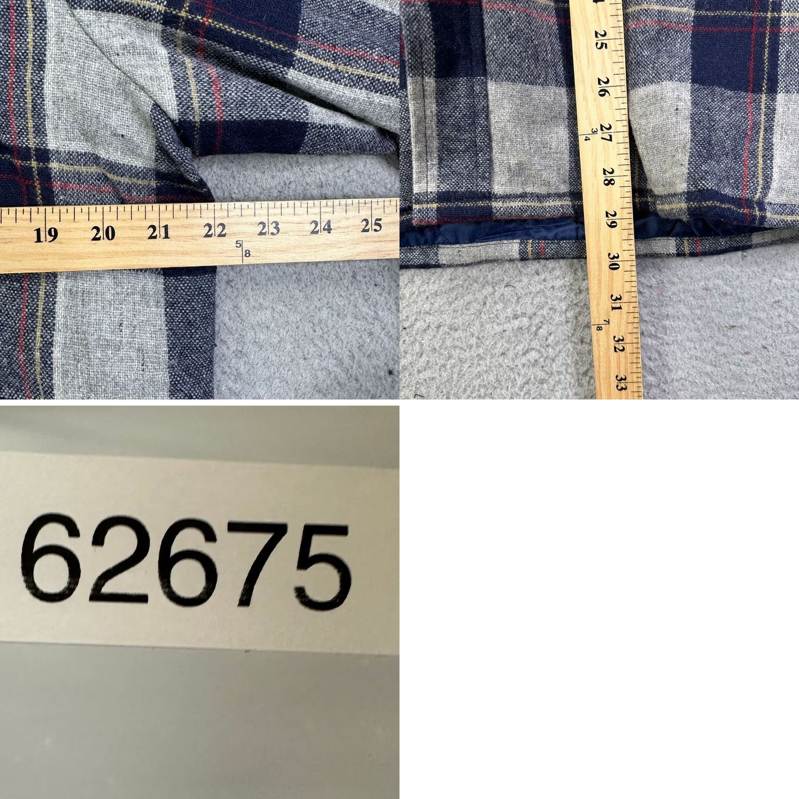 Rails Trails End Shacket Shirt Mens Medium Blue Plaid Wool Nylon Quilted Flap Pockets Shacket Shirt Button-Up Barn? Size US M / EU 48-50 / 2 - 8 Thumbnail