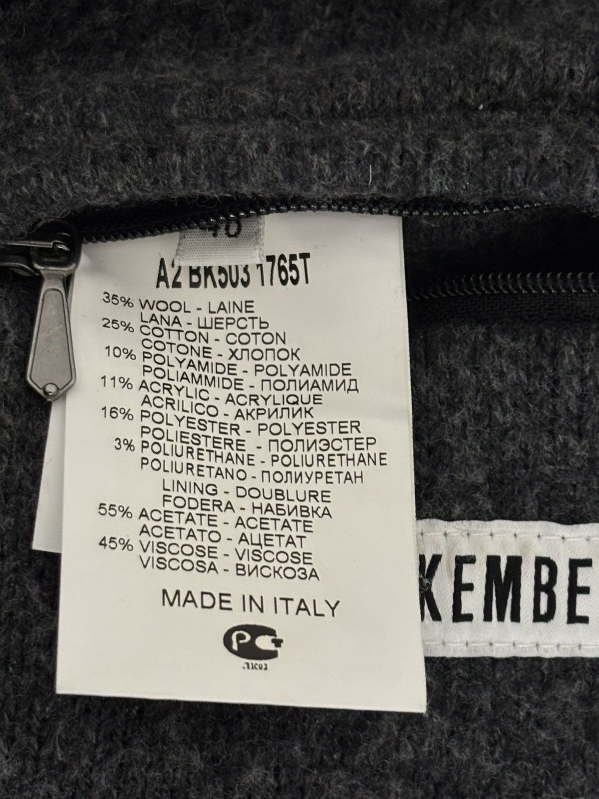 Dirk Bikkembergs grey woolblend Dirk Bikkembergs coat Size M / US 6-8 / IT 42-44 - 9 Thumbnail