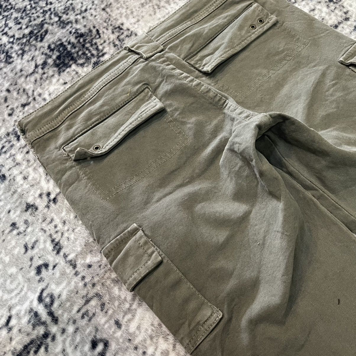 Le Grande Bleu (L.G.B.) 2000s Wow Japan Parachute Bondage Low Rise Cargo Flare Pants Size 26" / US 2 / IT 38 - 15 Thumbnail