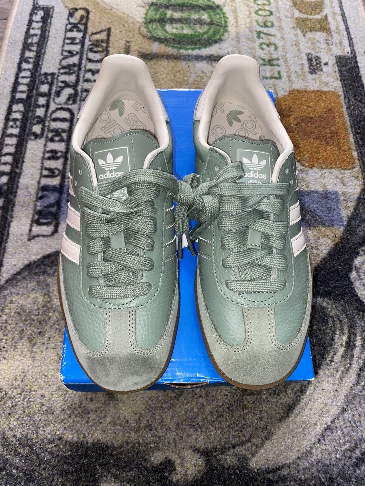 Adidas Adidas Samba OG Silver Green (5.5 Mens) Size US 6.5 / IT 36.5 - 3 Thumbnail