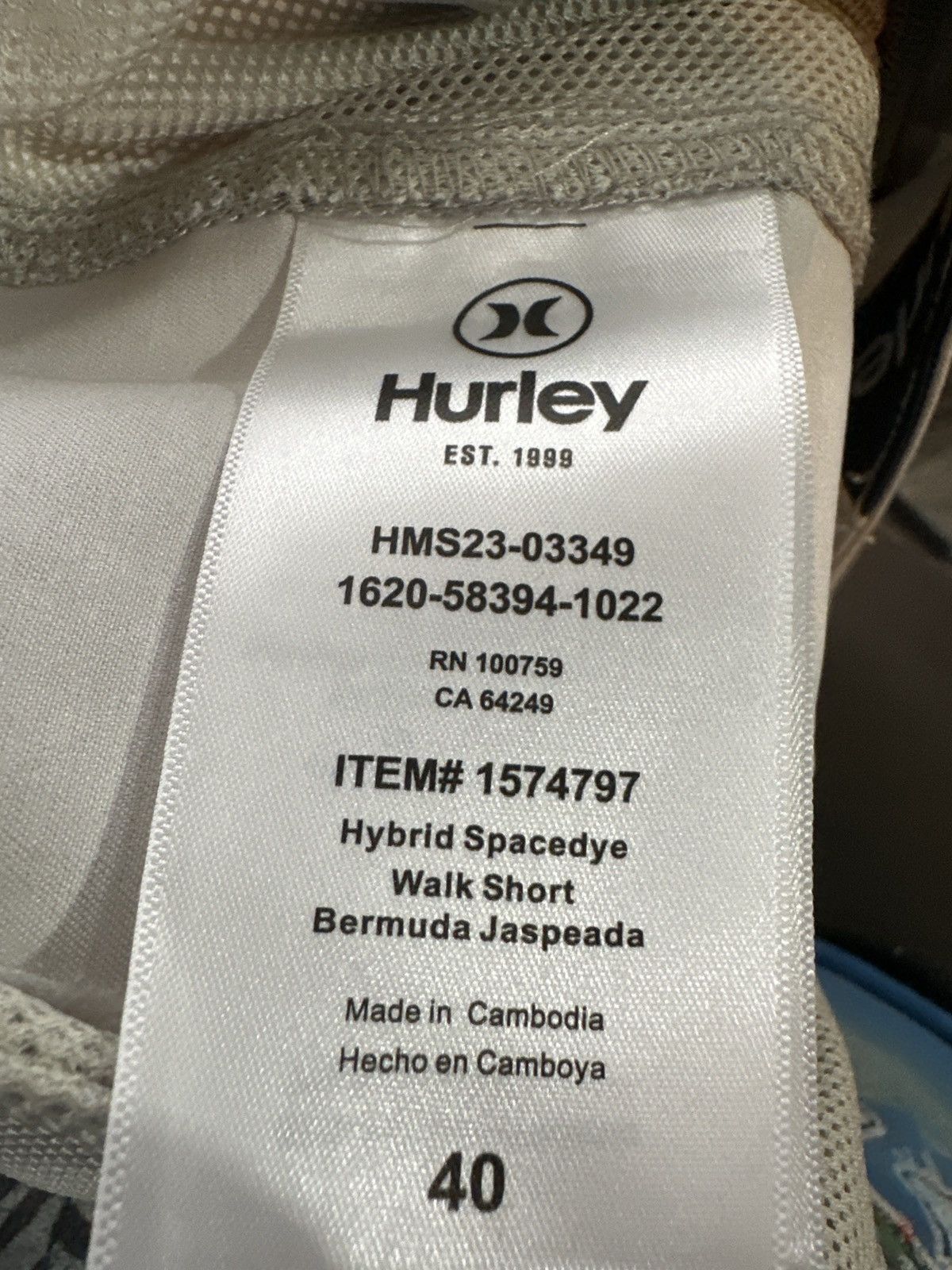 Hurley Hurley Hybrid Walk Shorts Tan Size 40 Size US 40 / EU 56 - 8 Thumbnail