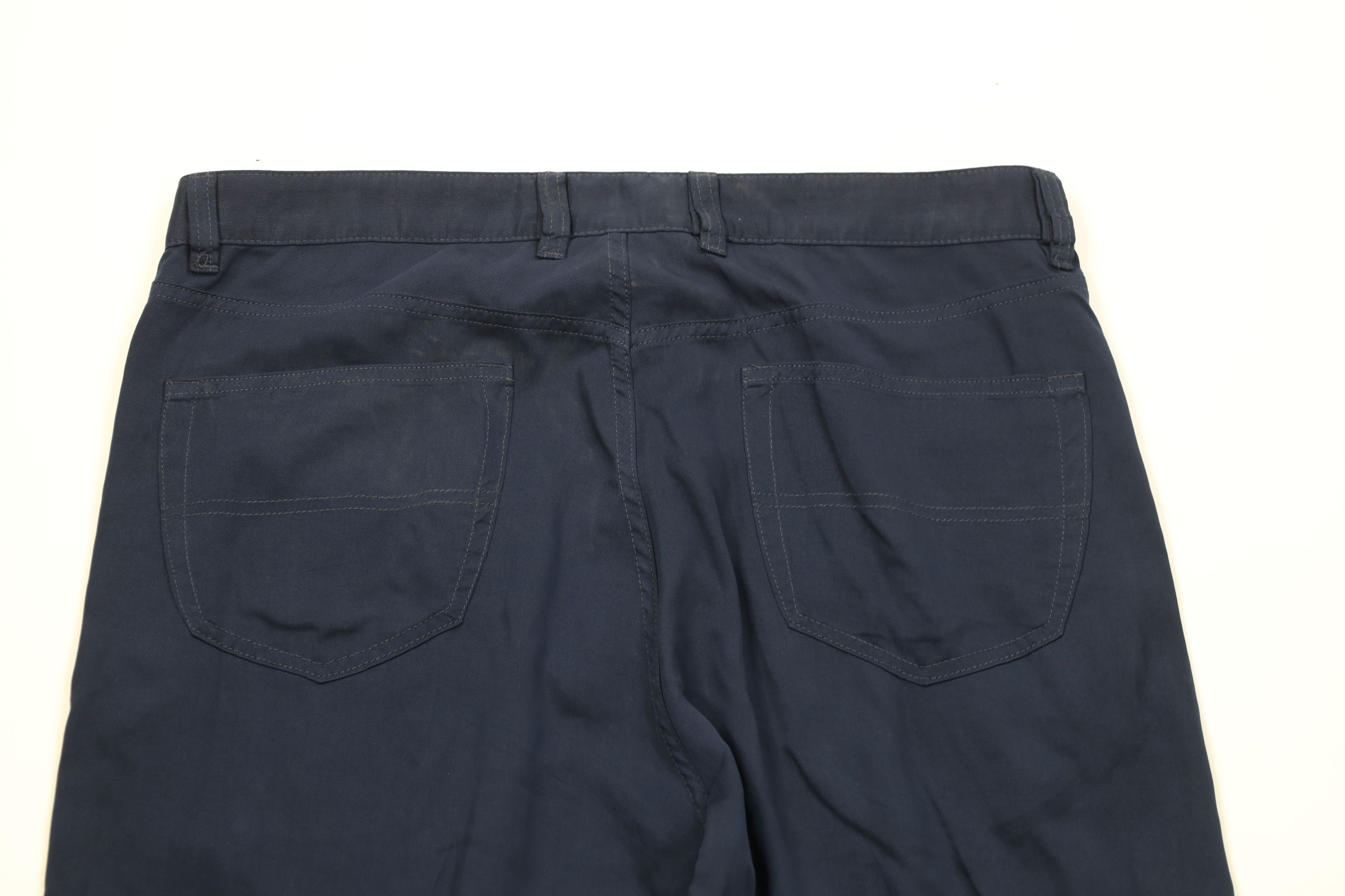 Ermenegildo Zegna Vintage Ermenegildo Zegna Rayon Gabardine Pants Navy Blue Size US 38 / EU 54 - 10 Thumbnail