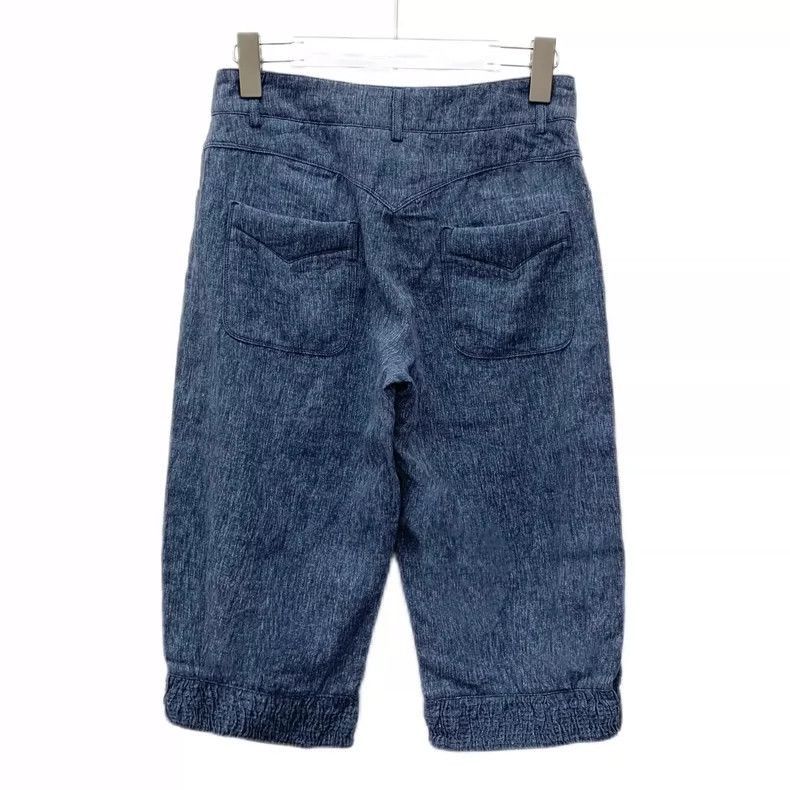 Chanel Chanel Blue Linen Casual Capri Pants -2505 Size 33" - 2 Thumbnail