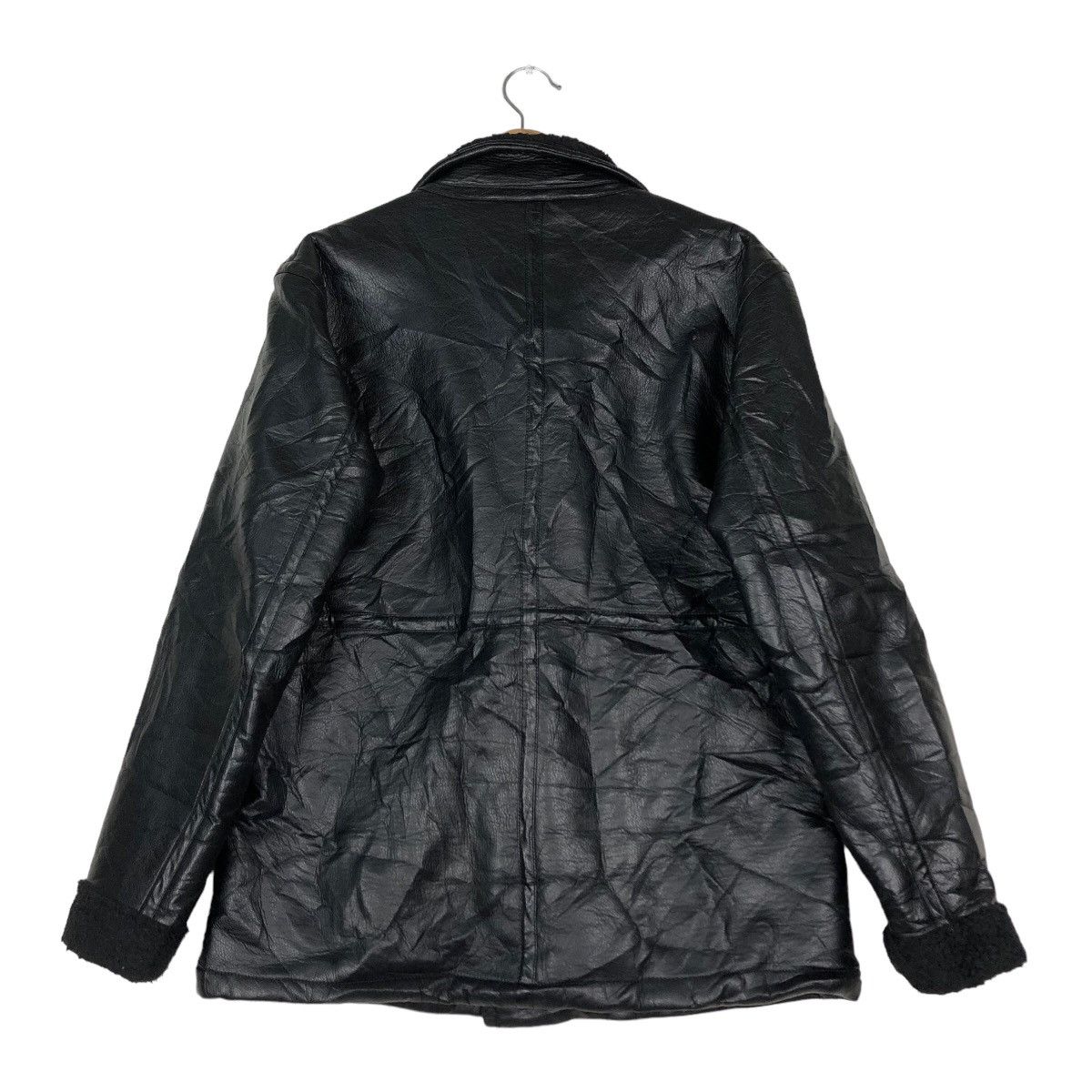 Japanese Brand 🔥Vintage Shearling Genuine Leather Jacket GU Issey Miyake Size US M / EU 48-50 / 2 - 8 Thumbnail
