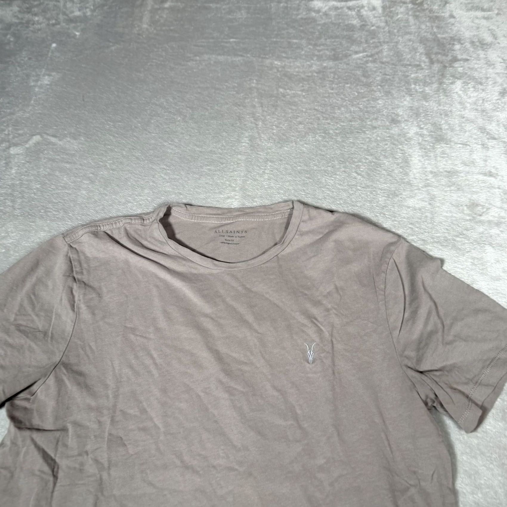 Allsaints AllSaints Shirt Mens Large Brown Crew Short Sleeve Logo Basic Knit Tee Casual Size US L / EU 52-54 / 3 - 3 Thumbnail