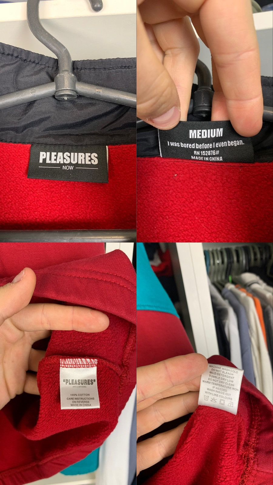 Pleasures Pleasures Quarted Zip Sweatshirt Size US M / EU 48-50 / 2 - 4 Thumbnail