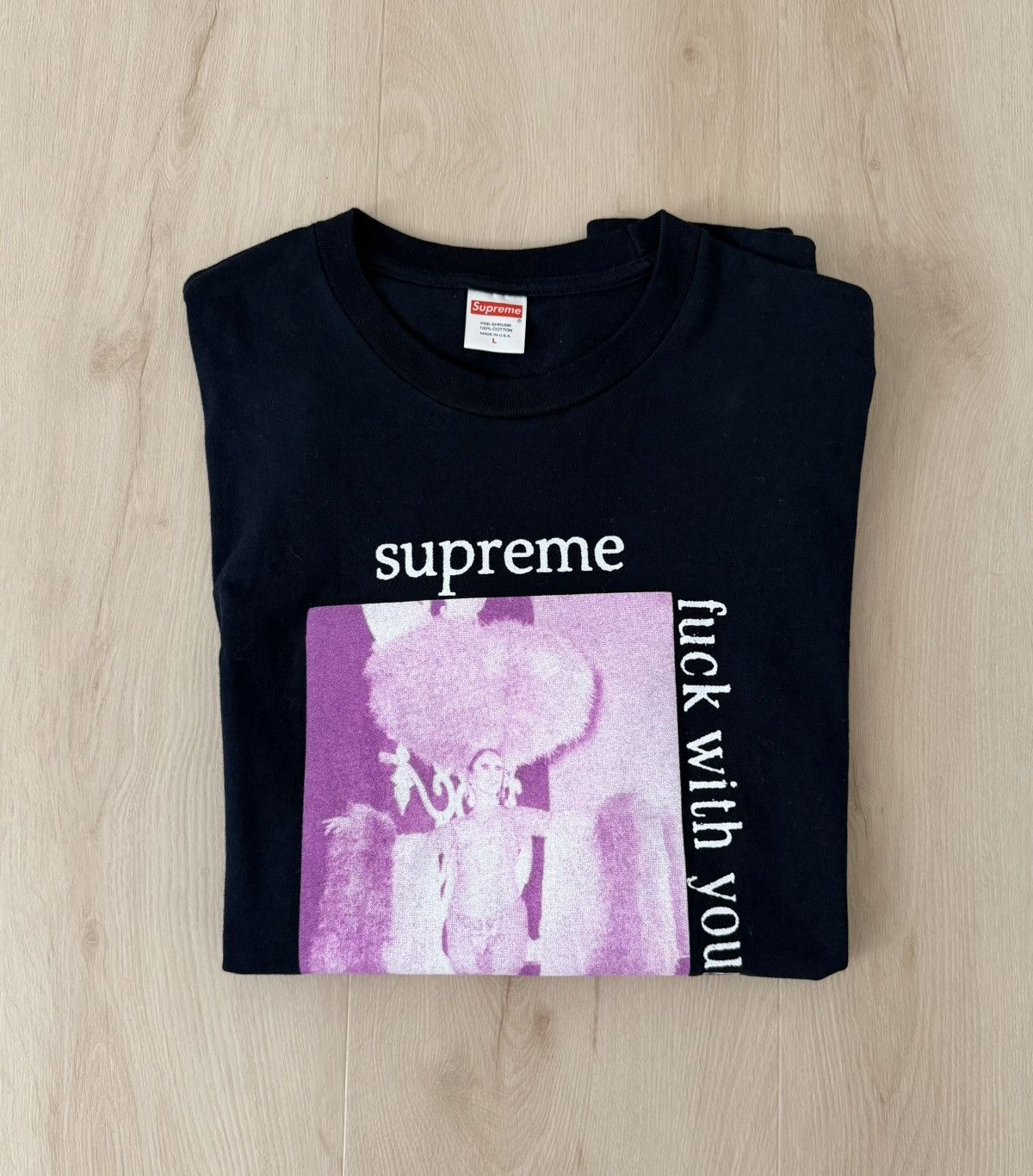 Supreme Supreme FW17 Fuck With Your Head Tee Navy Size US L / EU 52-54 / 3 - 11 Thumbnail