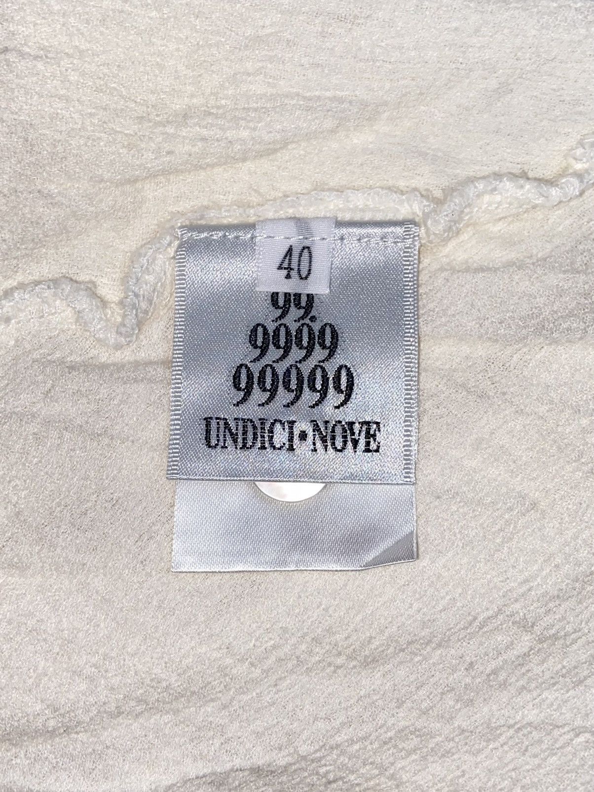 Designer × Japanese Brand UNDICI.NOVE 99.9999 White Shirt Size US XS / EU 42 / 0 - 10 Thumbnail