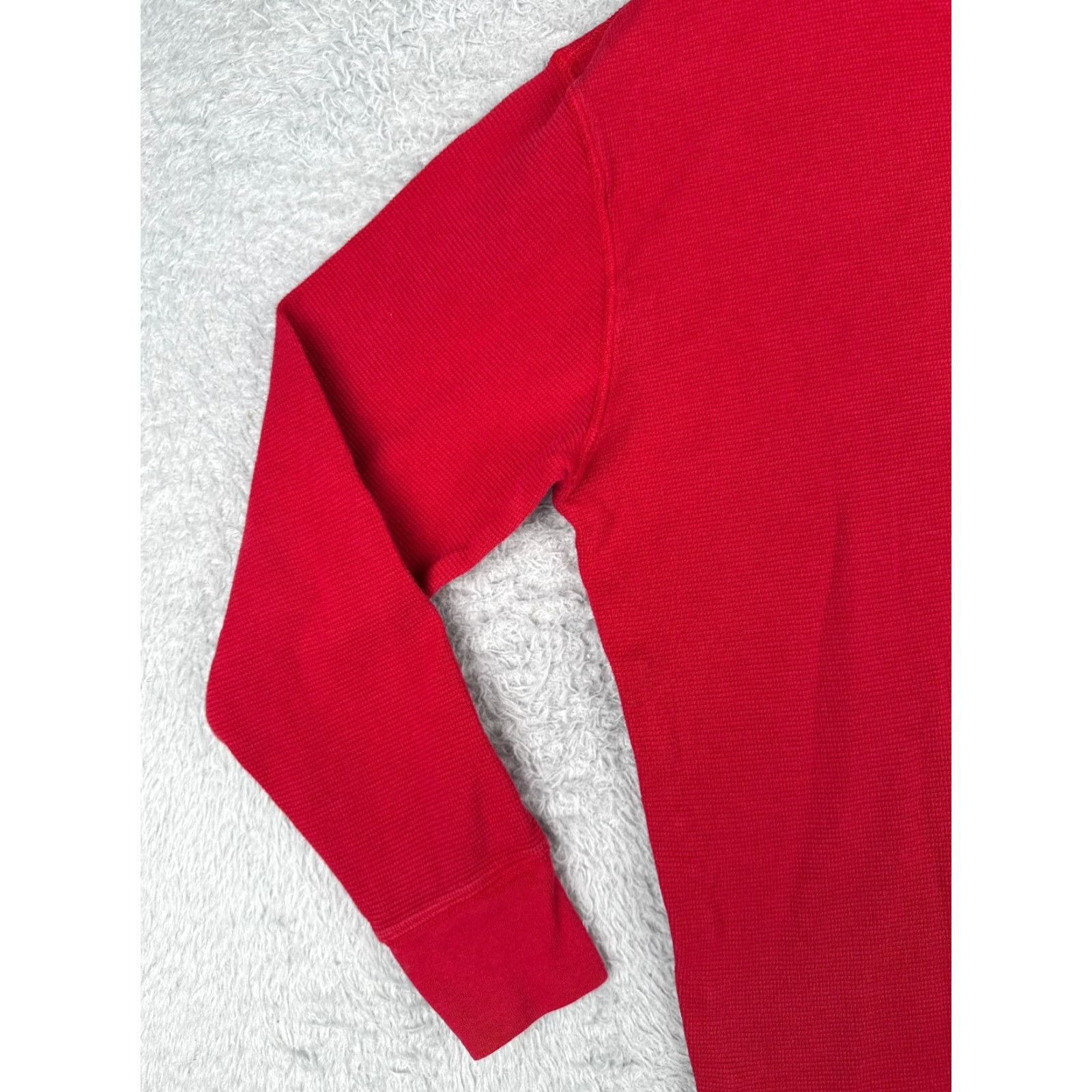 Polo Ralph Lauren Polo Ralph Lauren Shirt Men Medium Red Waffle Knit Thermal 100% Cotton Polo Ralph Lauren Shirt Mens Medium Red Thermal Knit Cotton Size US M / EU 48-50 / 2 - 3 Thumbnail
