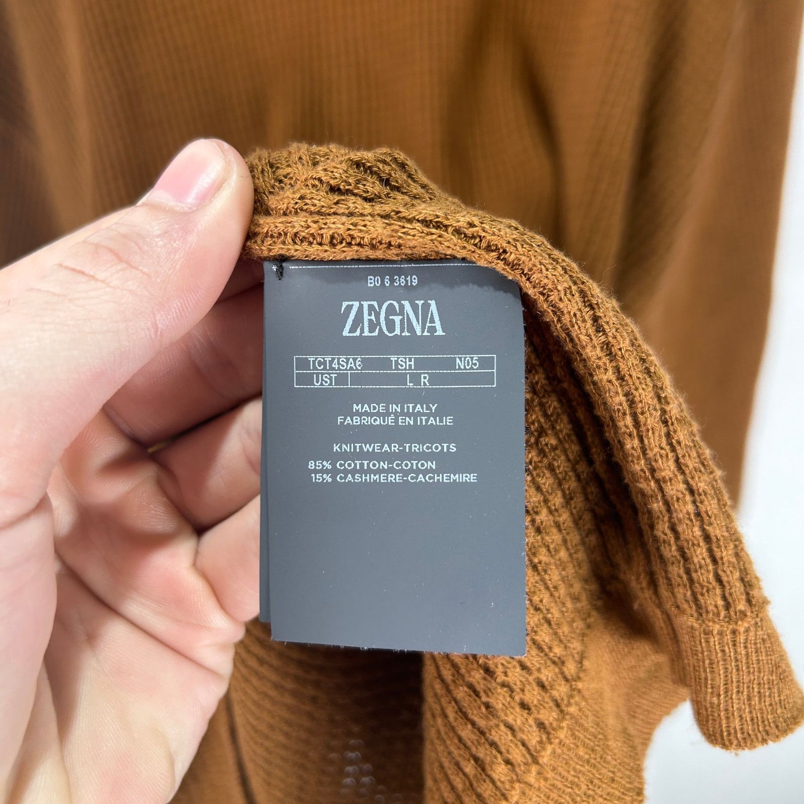 The Elder Statesman × Z Zegna Zegna x The Elder Statesman Waffle Thermal Brown T-Shirt Size US L / EU 52-54 / 3 - 5 Thumbnail