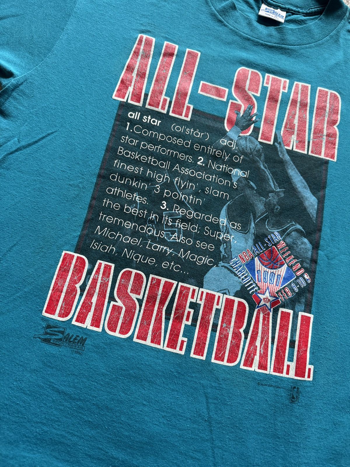 Salem Sportswear Vintage 1990 Charlotte Hornets NBA Salem Sportswear Shirt XL Size US XL / EU 56 / 4 - 2 Thumbnail