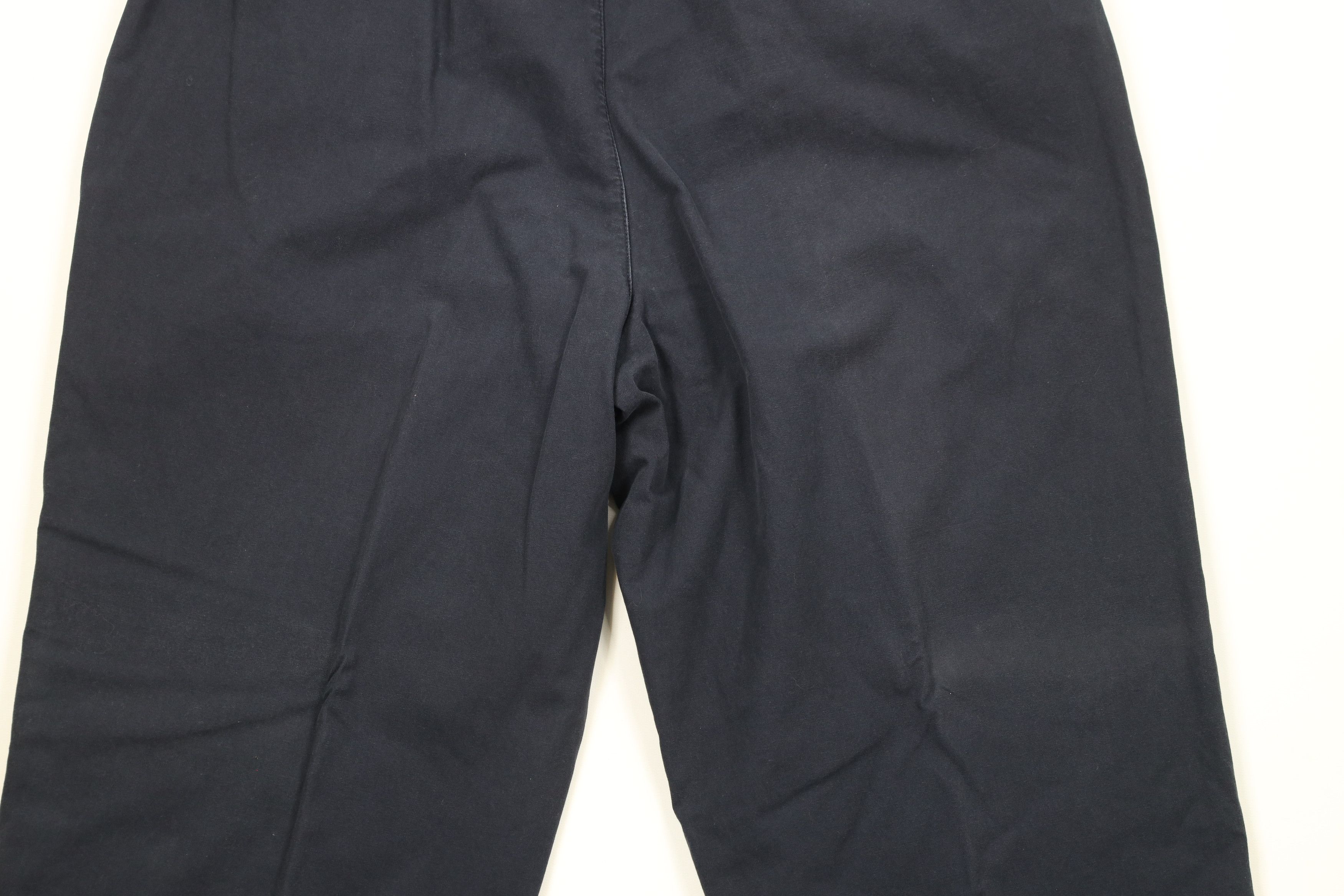 L.L. Bean × Vintage Vintage 90s LL Bean Lined Relaxed Fit Pants Navy Blue Size US 36 / EU 52 - 9 Thumbnail