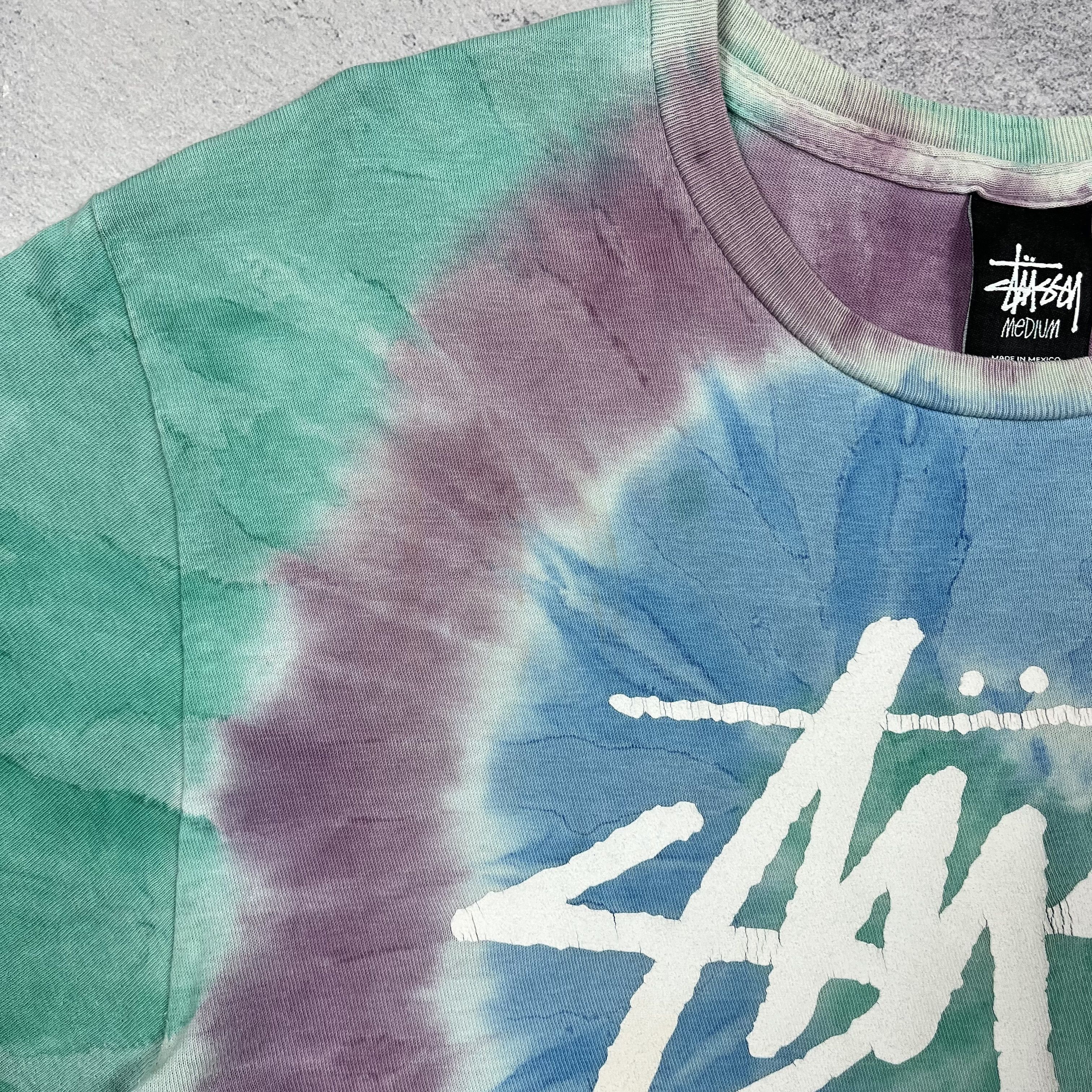 Stussy Vintage Stussy World Tour Big Logo Tie-Dye T Shirt 00’s Size US M / EU 48-50 / 2 - 14 Thumbnail