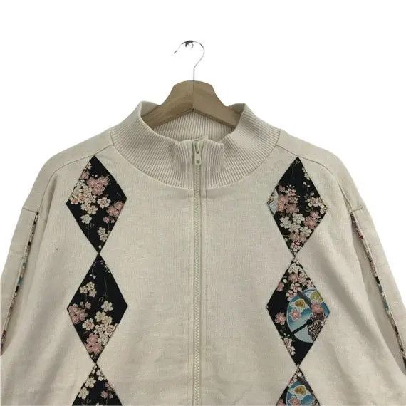 Eternal Vtg ETERNAL DENIM JAPAN Sakura Patchwork Jacket Sweater Size L / US 10 / IT 46 - 3 Thumbnail