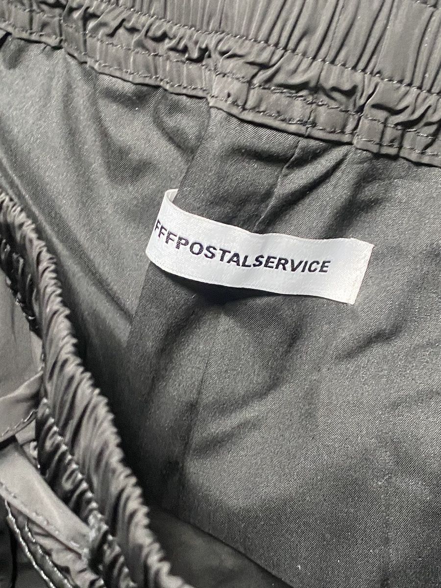 FFFPOSTALSERVICE FFFPOSTAL SERVICE Black Drawstring Cargo Pants Size US 32 / EU 48 - 3 Thumbnail