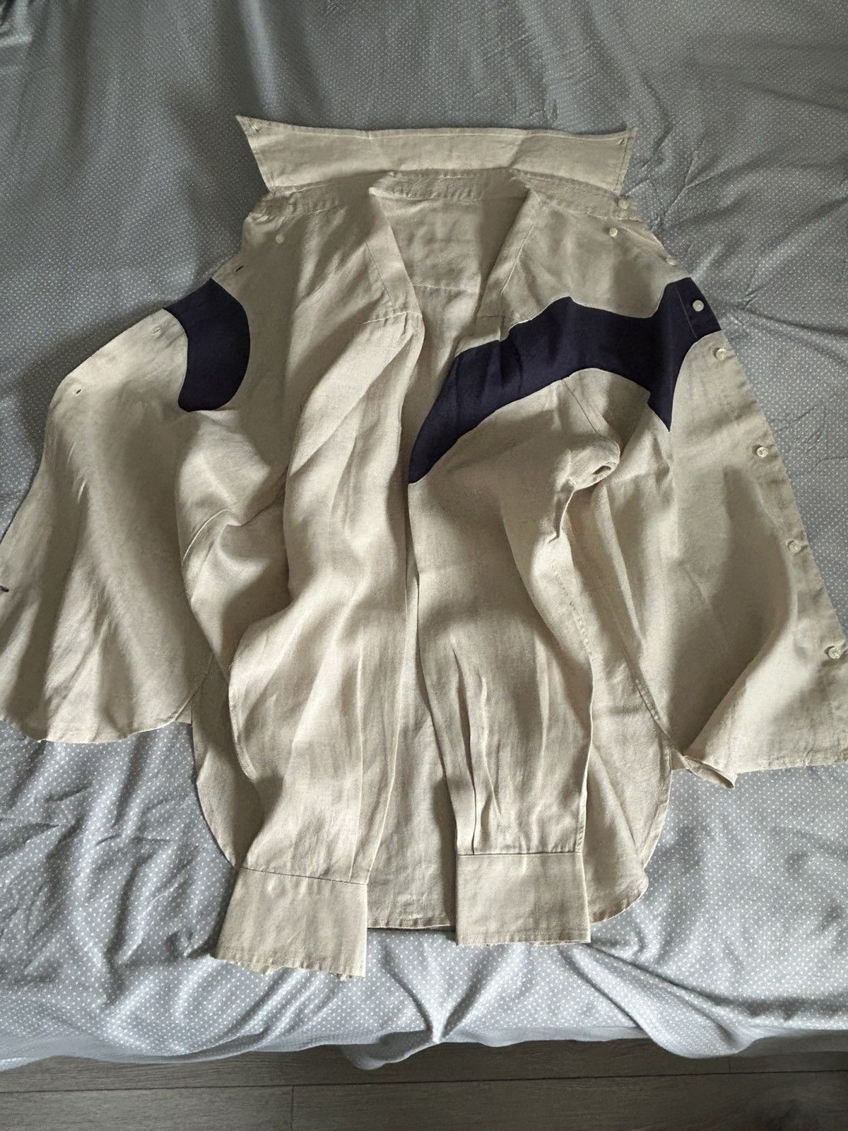 Evisu Rare Linen Dress Shirt by Evisu Size US M / EU 48-50 / 2 - 4 Thumbnail
