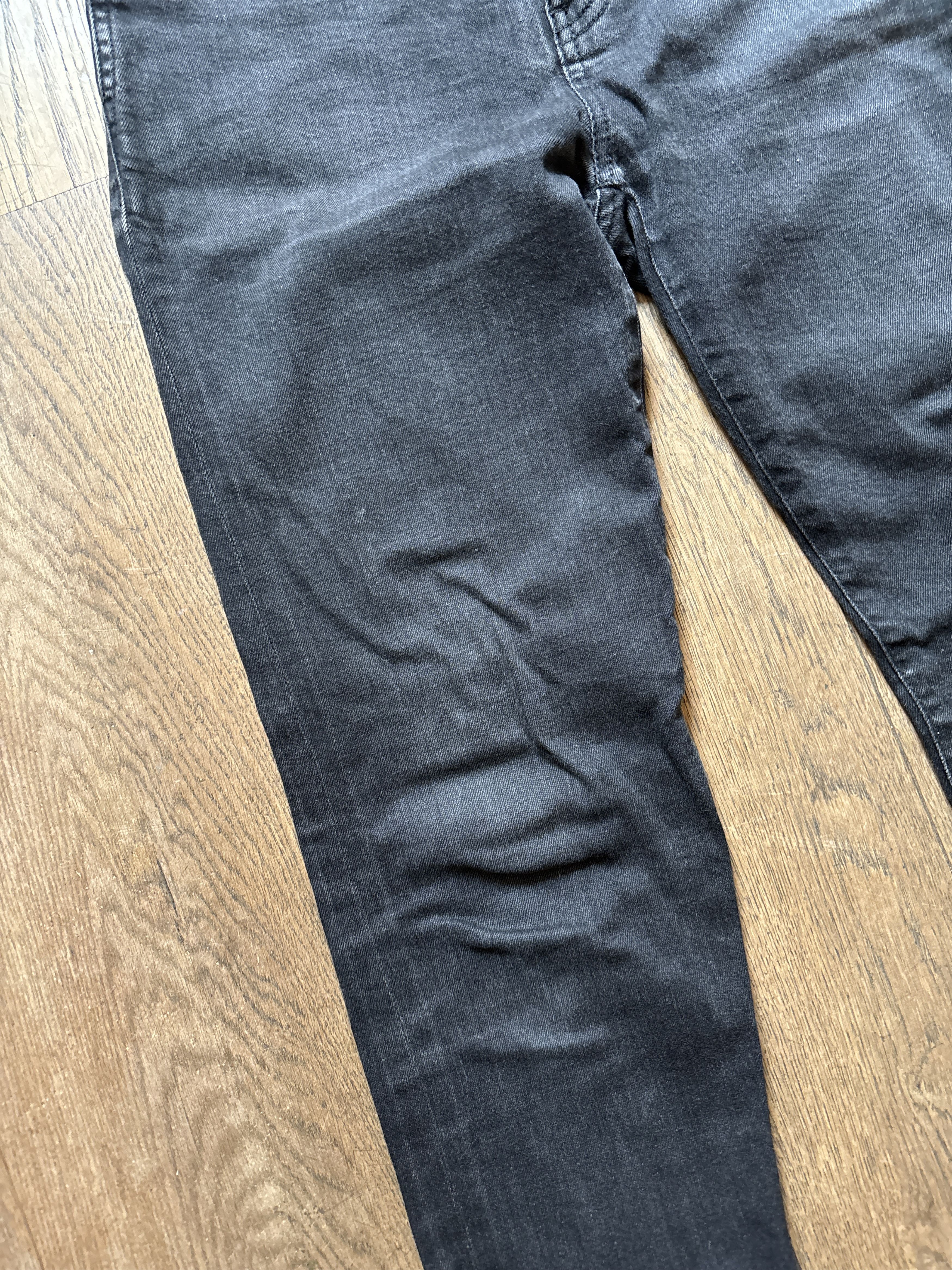 Saint Laurent Paris D14 Distressed Black Japanese Denim Size US 29 - 3 Thumbnail