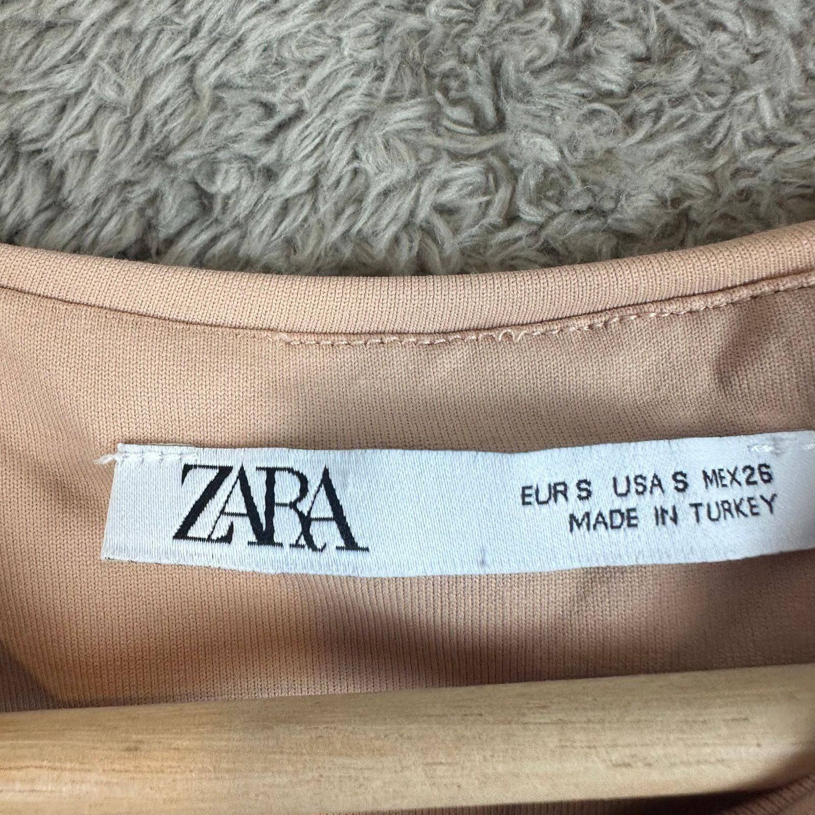 Zara Zara Nude Beige High Neck Sleeveless Halter Bodysuit S Small Size S / US 4 / IT 40 - 6 Thumbnail