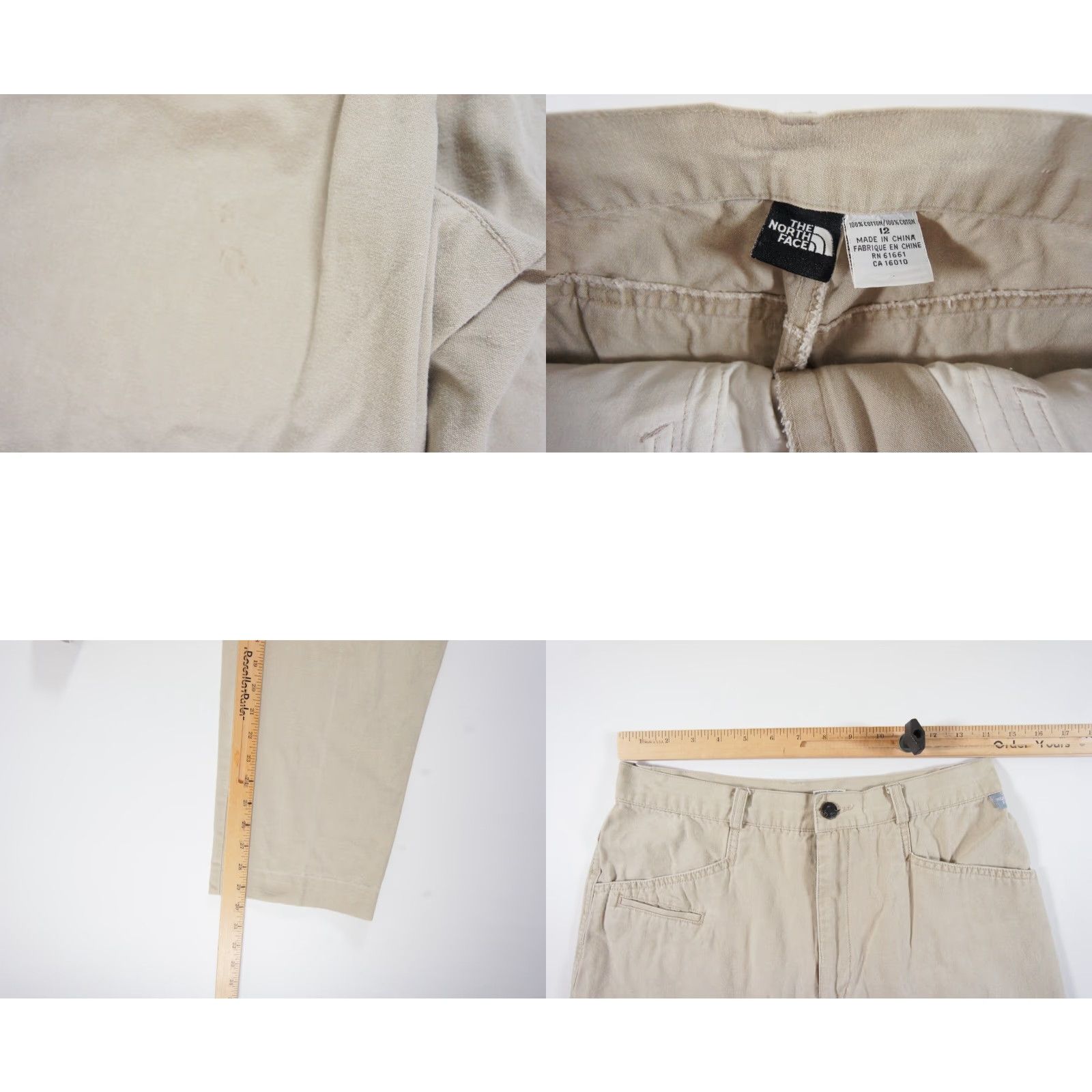 The North Face VINTAGE The North Face Pants Womens 12 Beige Canvas 28x29 Outdoor Hike Regular Fit Size 34" / US 12 / IT 48 - 8 Thumbnail