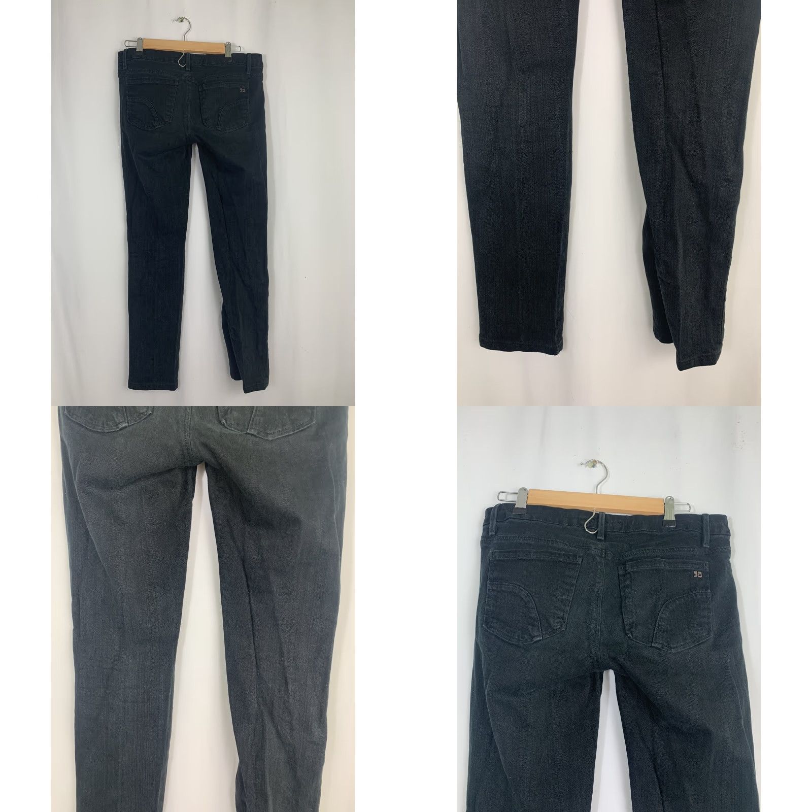 Vintage Joe's Women's Chelsea Fit Black Embroidered Straight Leg Jeans Size W31 Size 24" / US 00 / IT 34 - 8 Thumbnail