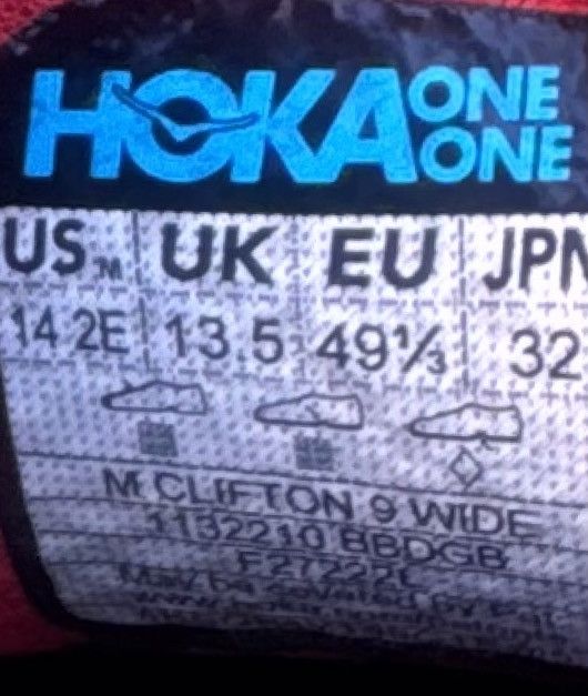 Hoka Hoka One One Clifton 9 Blue Cushioning Road Running Shoes 14 Size US 14 / EU 47 - 10 Thumbnail