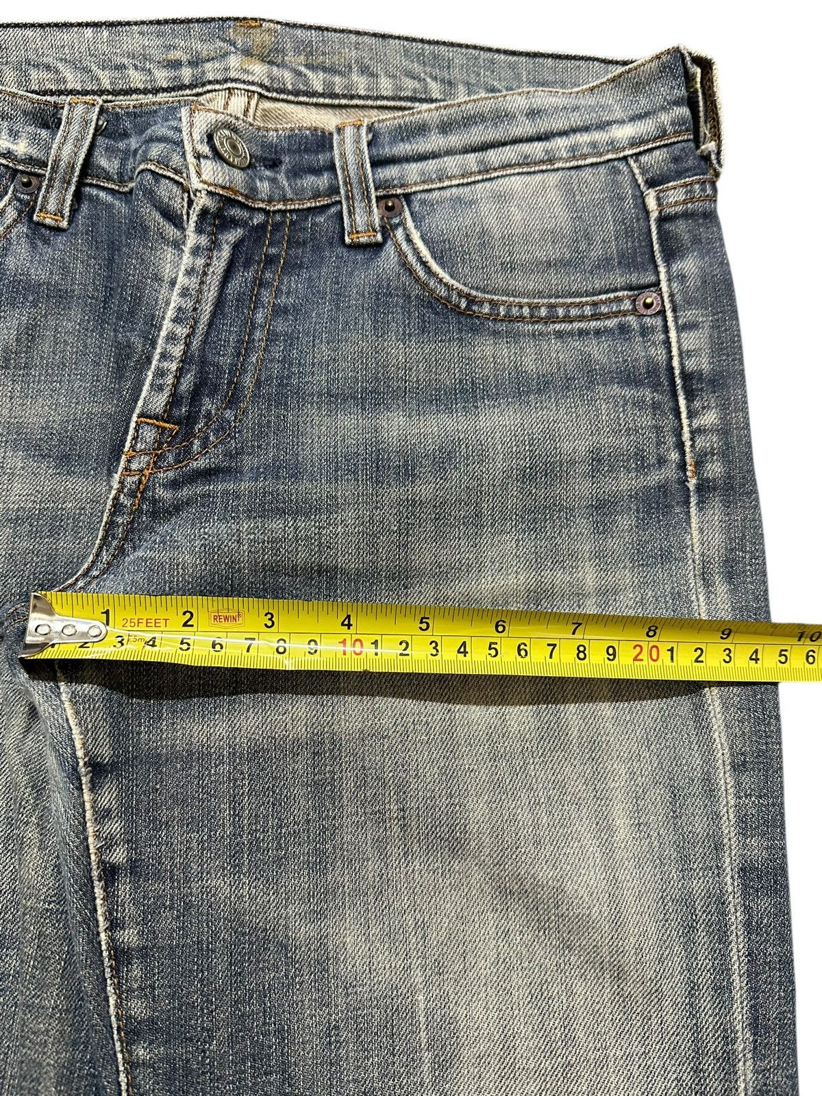 Other Vintage Japanese Brand Blue Faded Wash Style Flare Jeans Size US 28 / EU 44 - 13 Thumbnail