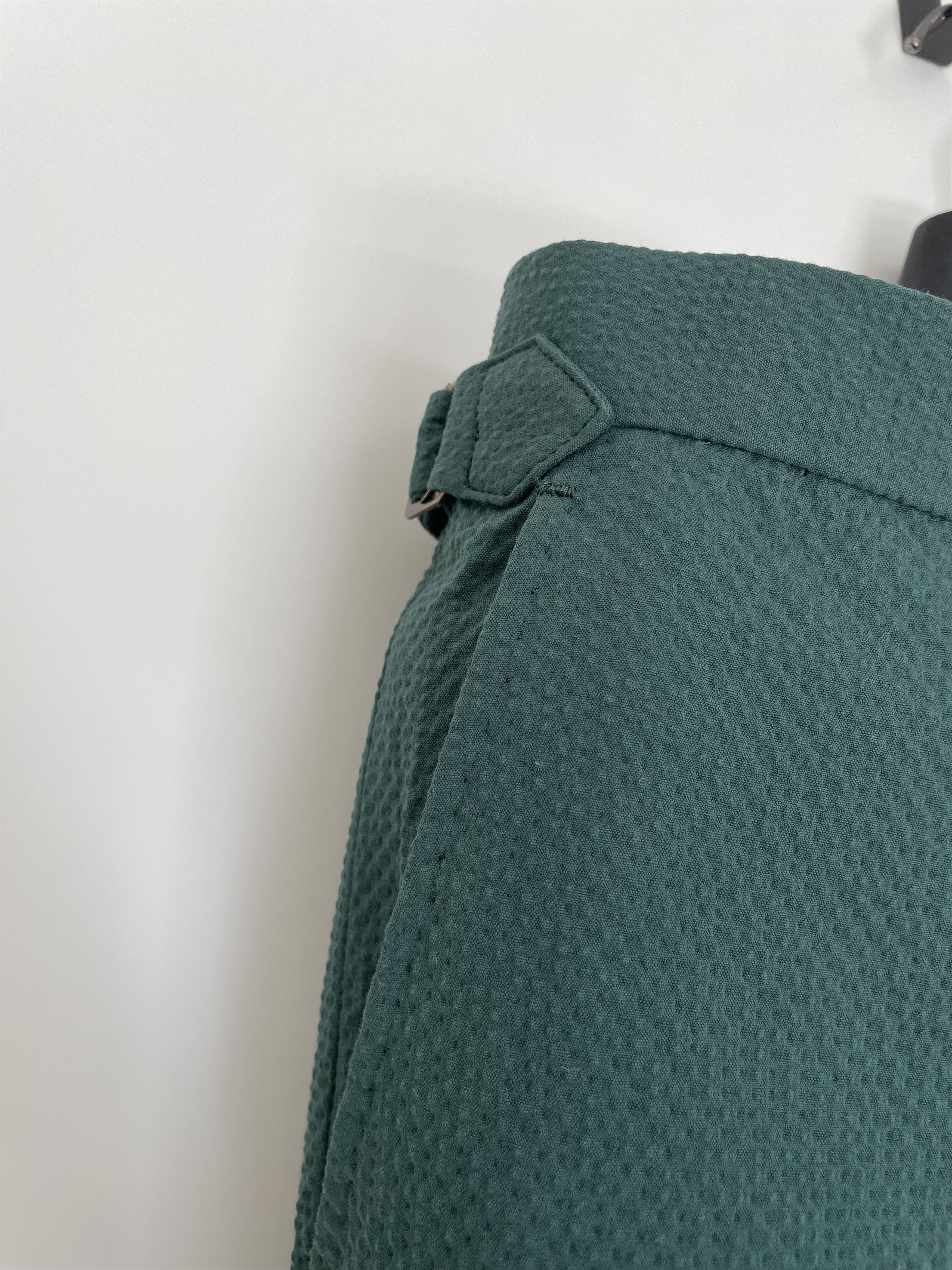 Other NWT Cavour green seersucker trousers, size w34\EU50 Size US 34 / EU 50 - 2 Thumbnail