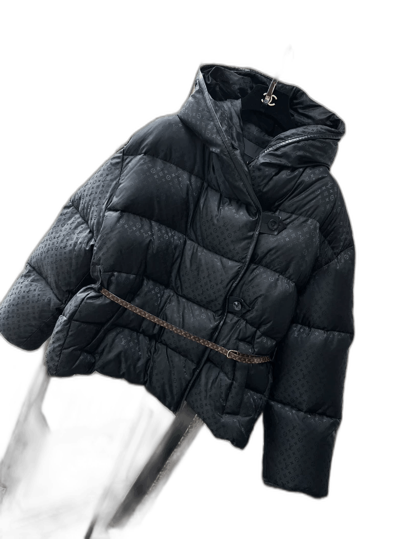 Louis Vuitton Louis Vuitton Black Monogram Hooded Down Jacket- Size M / US 6-8 / IT 42-44 - 1 Thumbnail