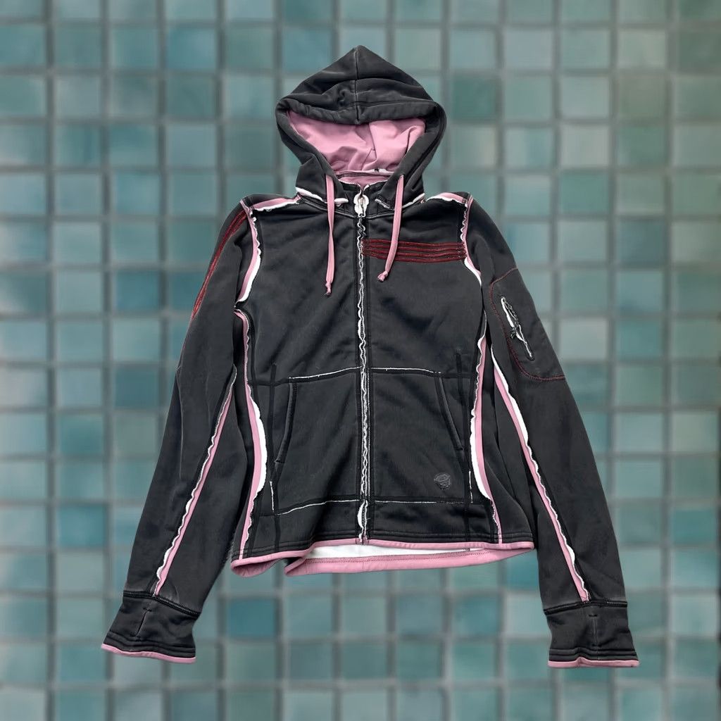 Mountain Hardwear Mountain Hardwear Jacket Womens Small Black Pink Hoodie Coat Full Zip Hiking Size S / US 4 / IT 40 - 1 Thumbnail