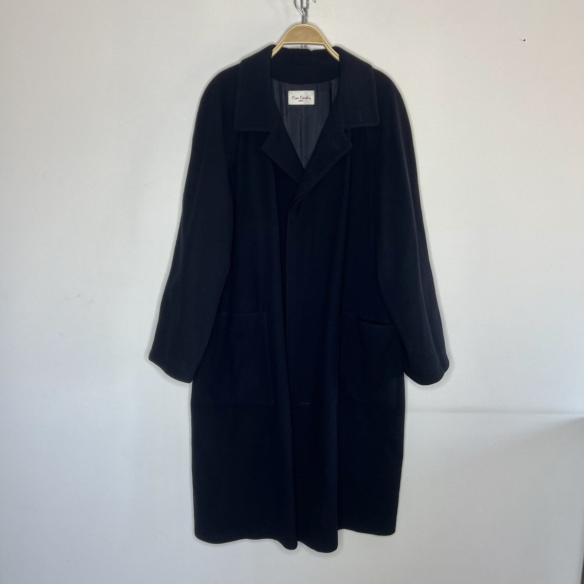 Pierre Cardin × Vintage Vintage Pierre Cardin Wool Cashmere Navy Long Coat Size US L / EU 52-54 / 3 - 1 Thumbnail