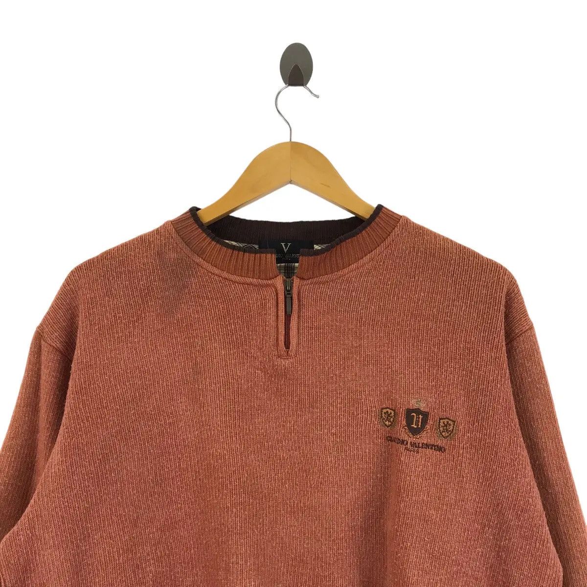 Vintage Vtg 90’ CLAUDIO VALENTINO PARIS Henley Made In Japan sweater Size M / US 6-8 / IT 42-44 - 3 Thumbnail