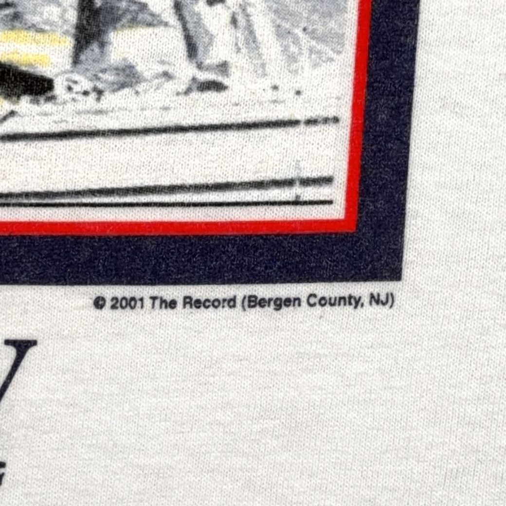 Vintage VINTAGE Murina FDNY Shirt Adult LARGE White Fire Department Flag 911 USA Deadstock Y2K Shirt Size US L / EU 52-54 / 3 - 3 Thumbnail