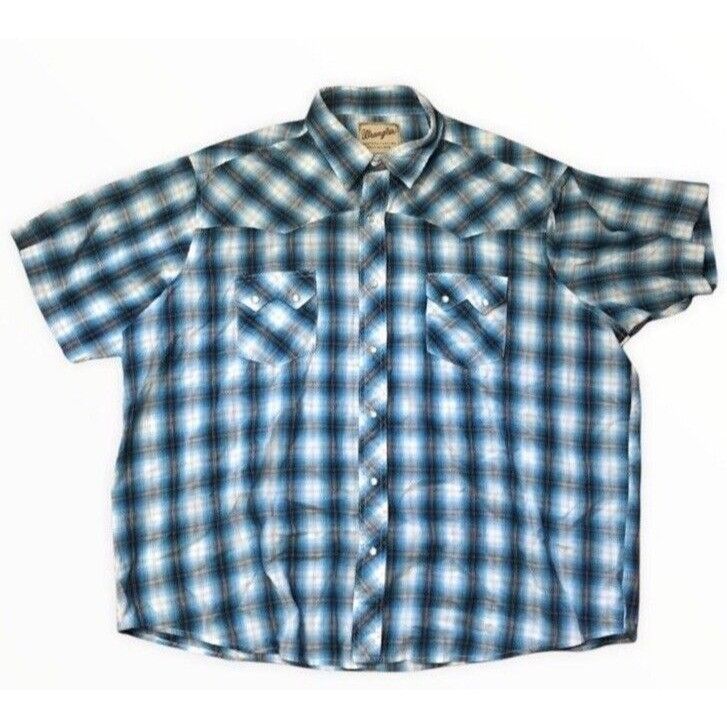 Wrangler Wrangler Western Snap Shirt Size 2XI Size US XXL / EU 58 / 5 - 1 Thumbnail