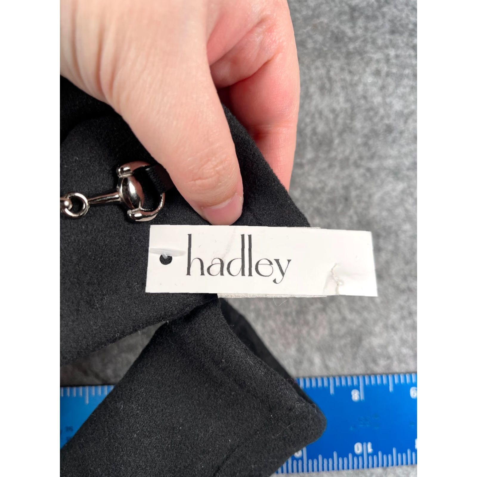 Vintage Hadley Women Gloves One Size Black 100% Polyester Faux Suede Leather NEW Size ONE SIZE - 4 Thumbnail