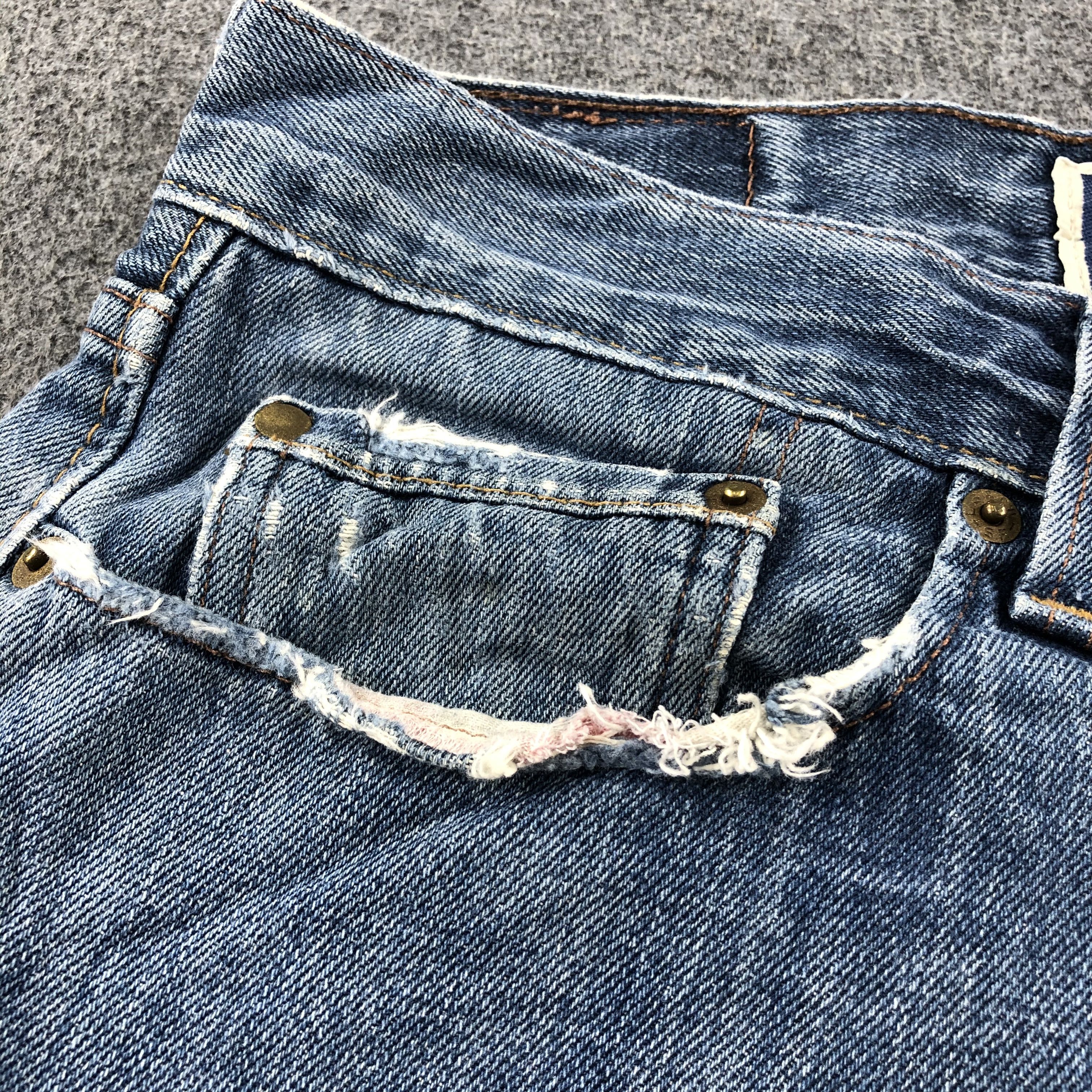 Levi's 90s Vintage Blue Wash Levis 527 Jeans-J2409 Size US 34 / EU 50 - 10 Thumbnail