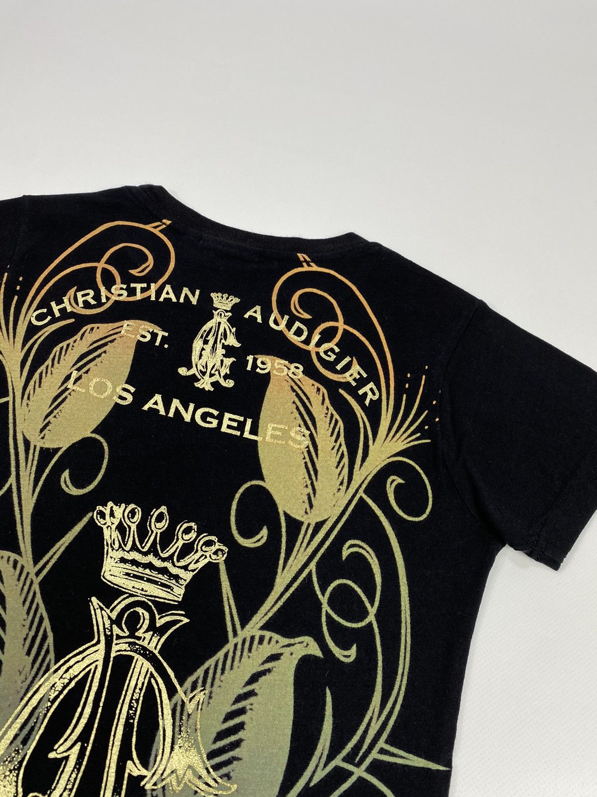 Christian Audigier 🔥LASTDROP🔥 Y2K Christian Audigier Skull Rhinestones T-shirt Size M / US 6-8 / IT 42-44 - 12 Thumbnail