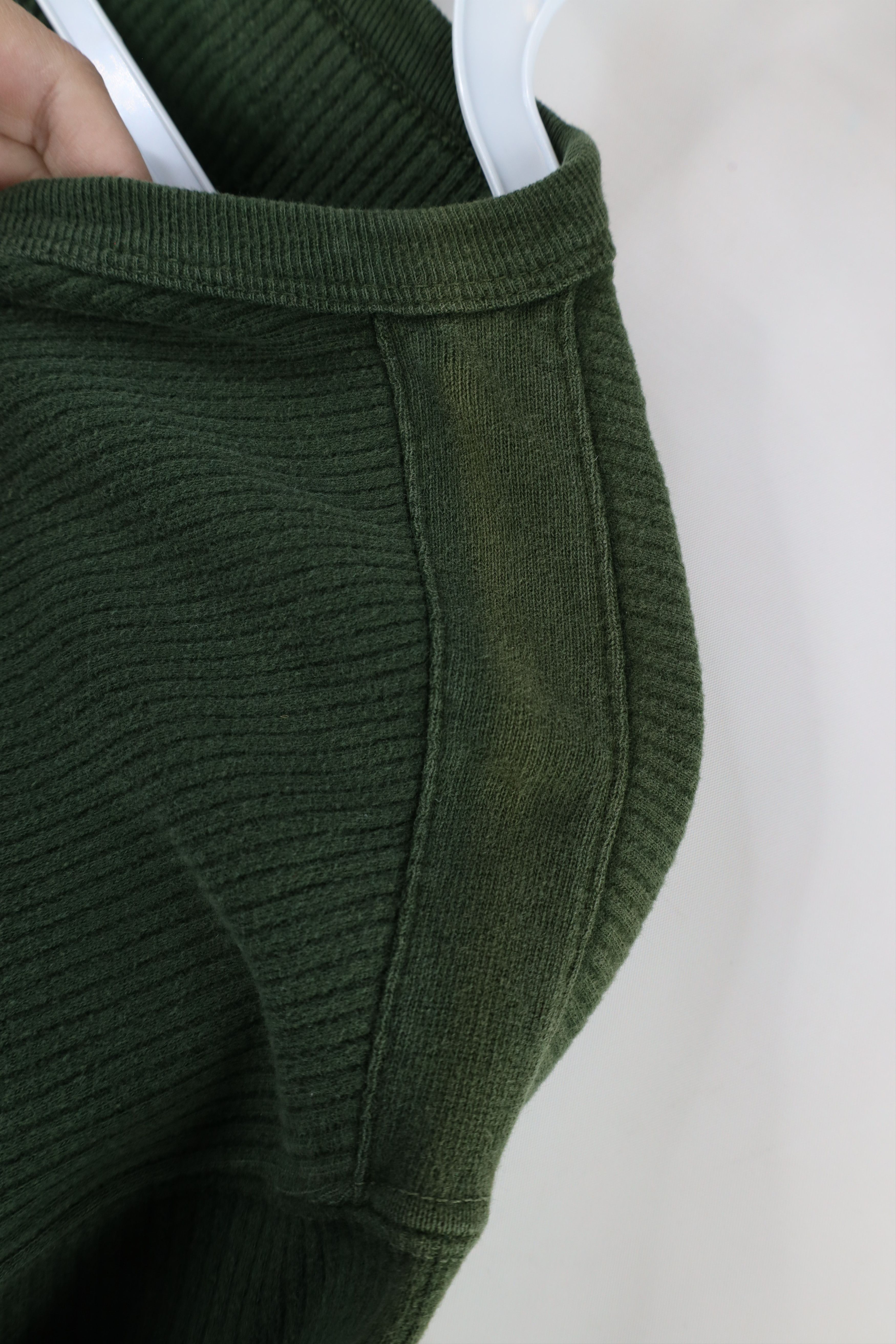 Vintage Vintage 90s Streetwear Ribbed Knit Boxy Fit Henley T-Shirt Size US L / EU 52-54 / 3 - 5 Thumbnail