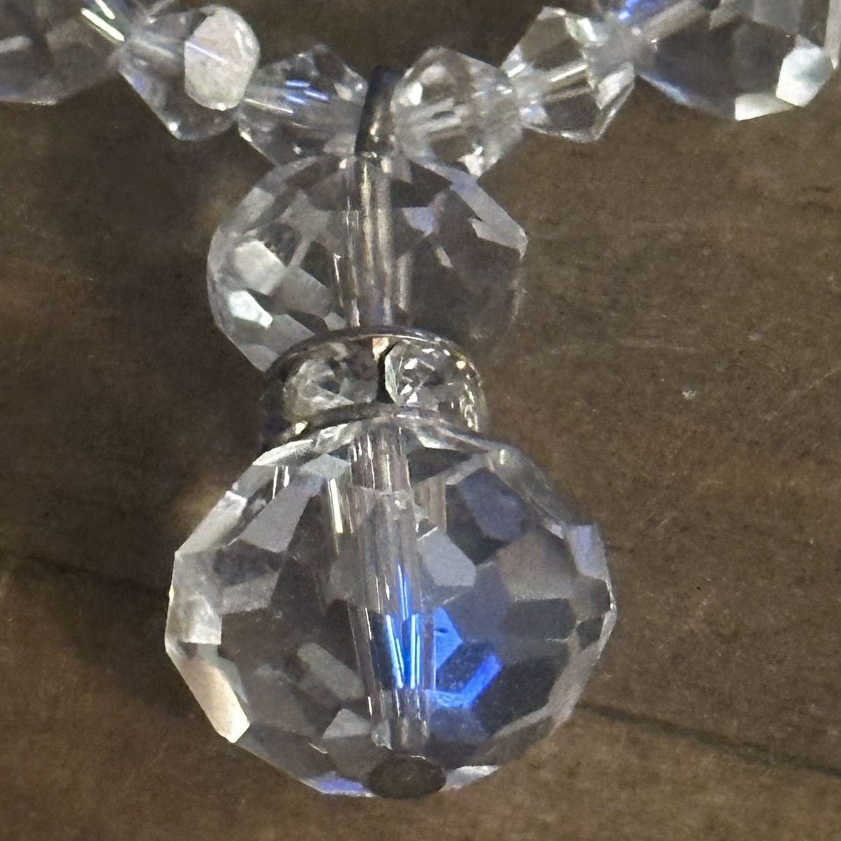 Vintage Vintage clear crystal bead necklace Size ONE SIZE - 5 Thumbnail